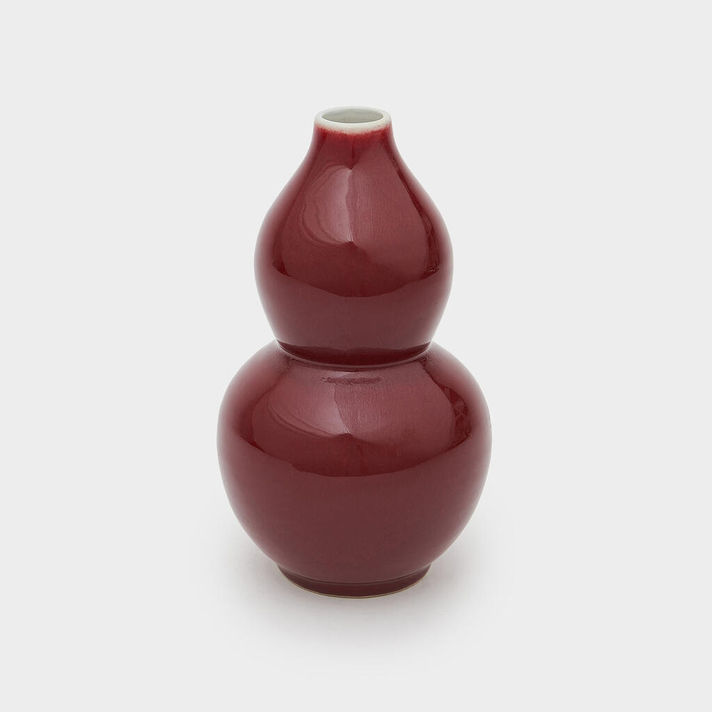 VASO CERÂMICA SANGUE DE BOI 2 BOLAS