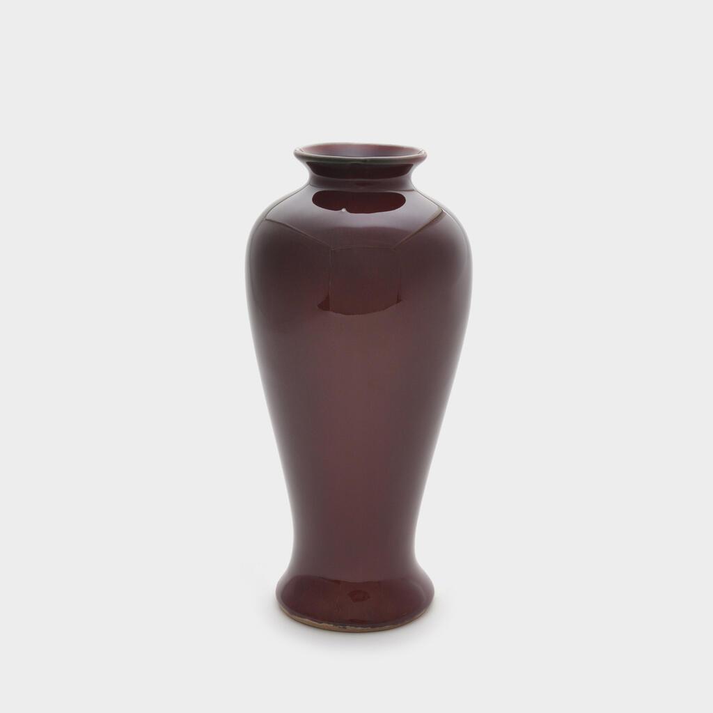 VASO CERÂMICA SANGUE DE BOI BOJUDO PESCOÇO