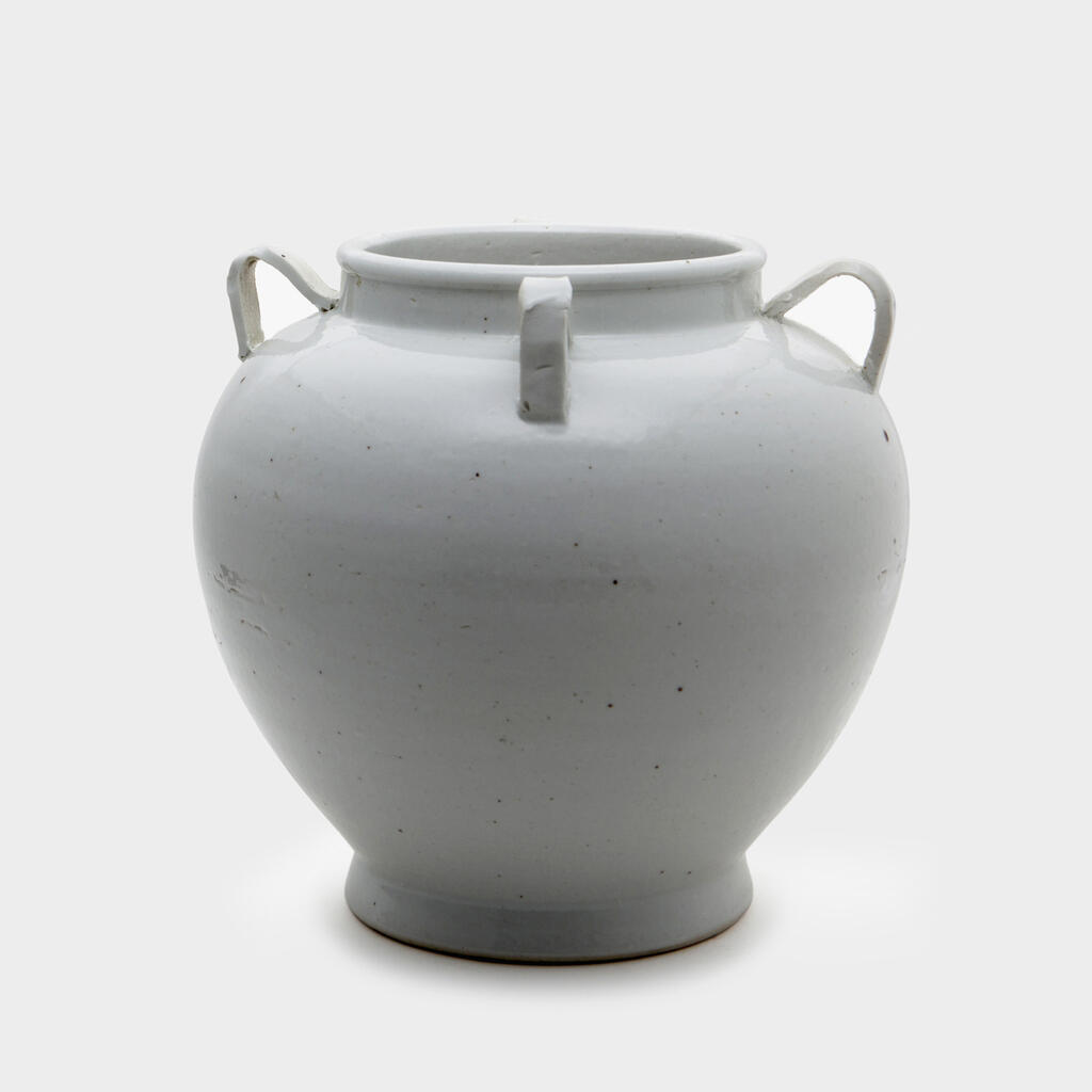 VASO CERÂMICA BRANCO 4 ALÇAS