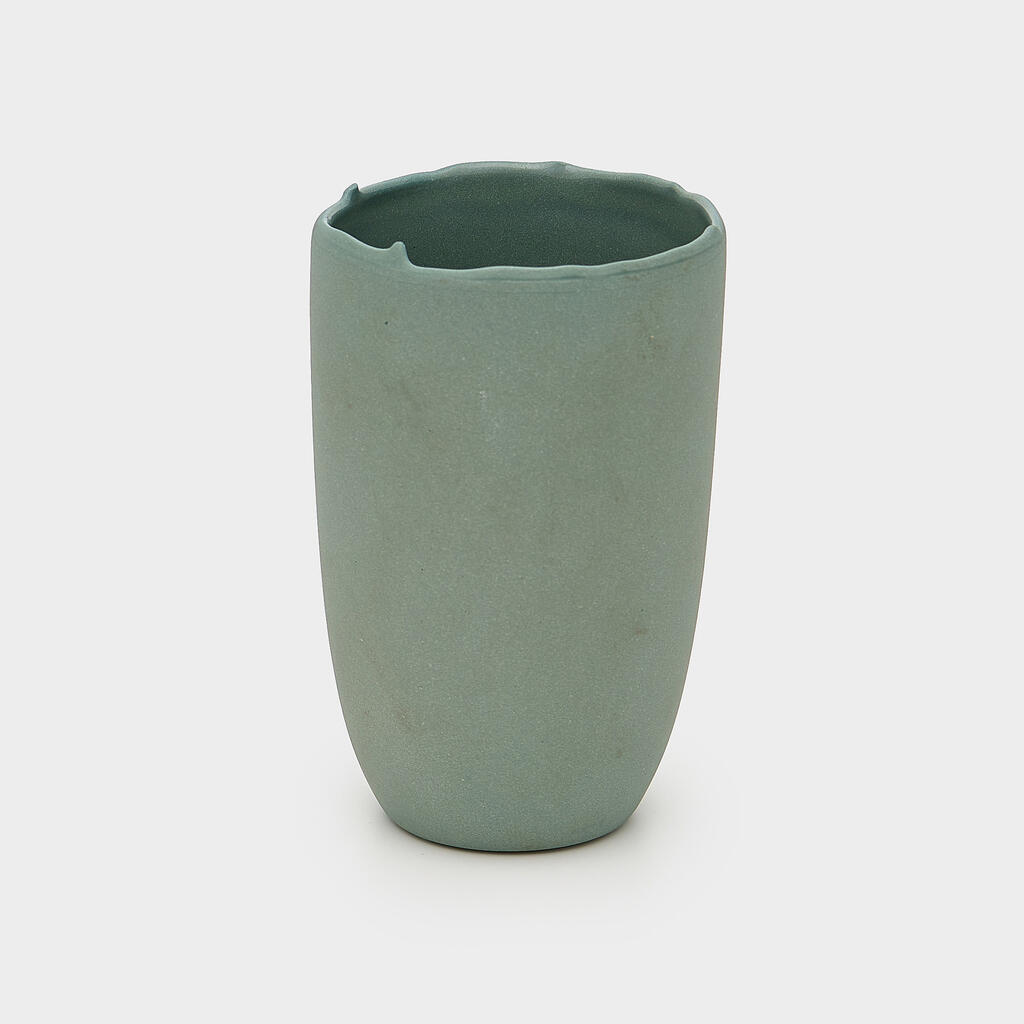 VASO COPO CERÂMICA VERDE PETRÓLEO
