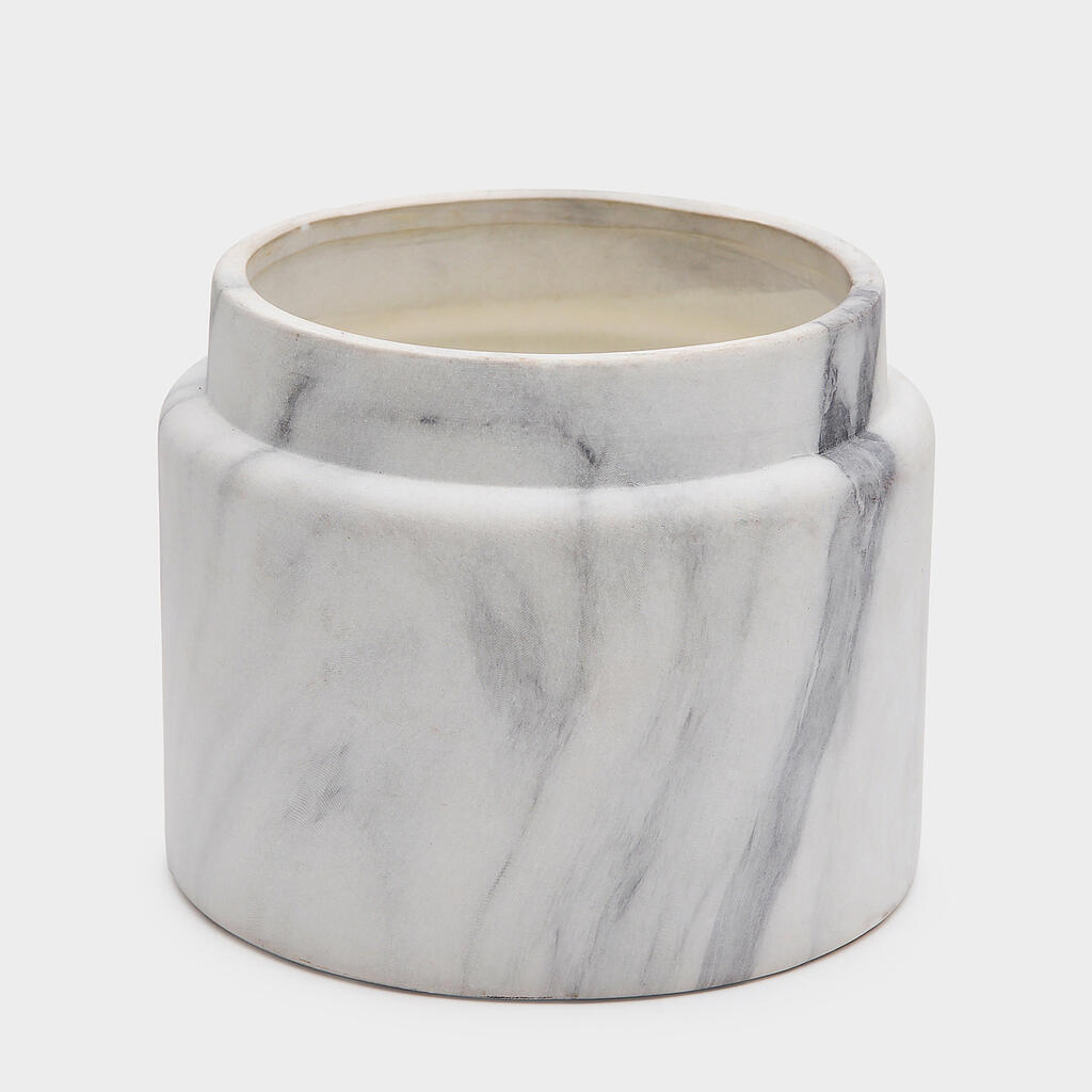 VASO CERÂMICA MARMORE RETO