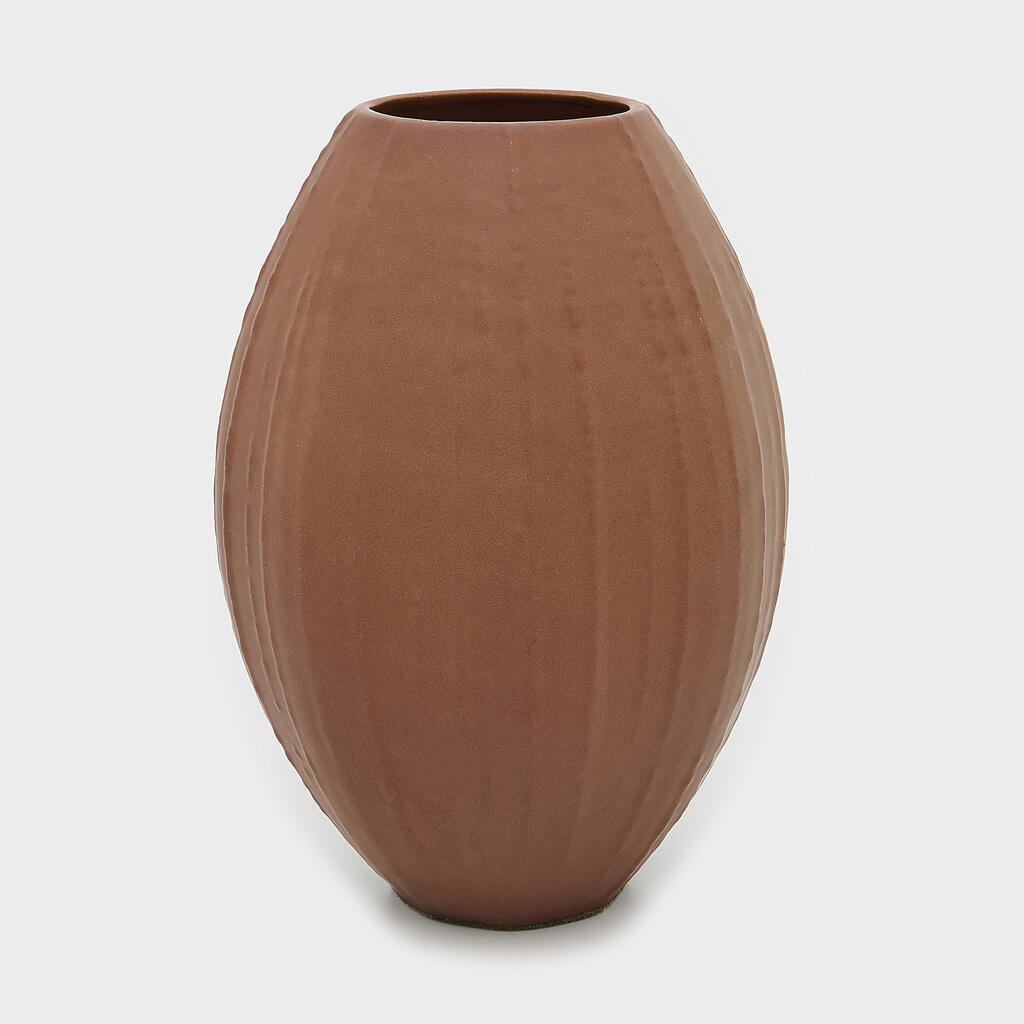 VASO CERÂMICA MARROM CACAU