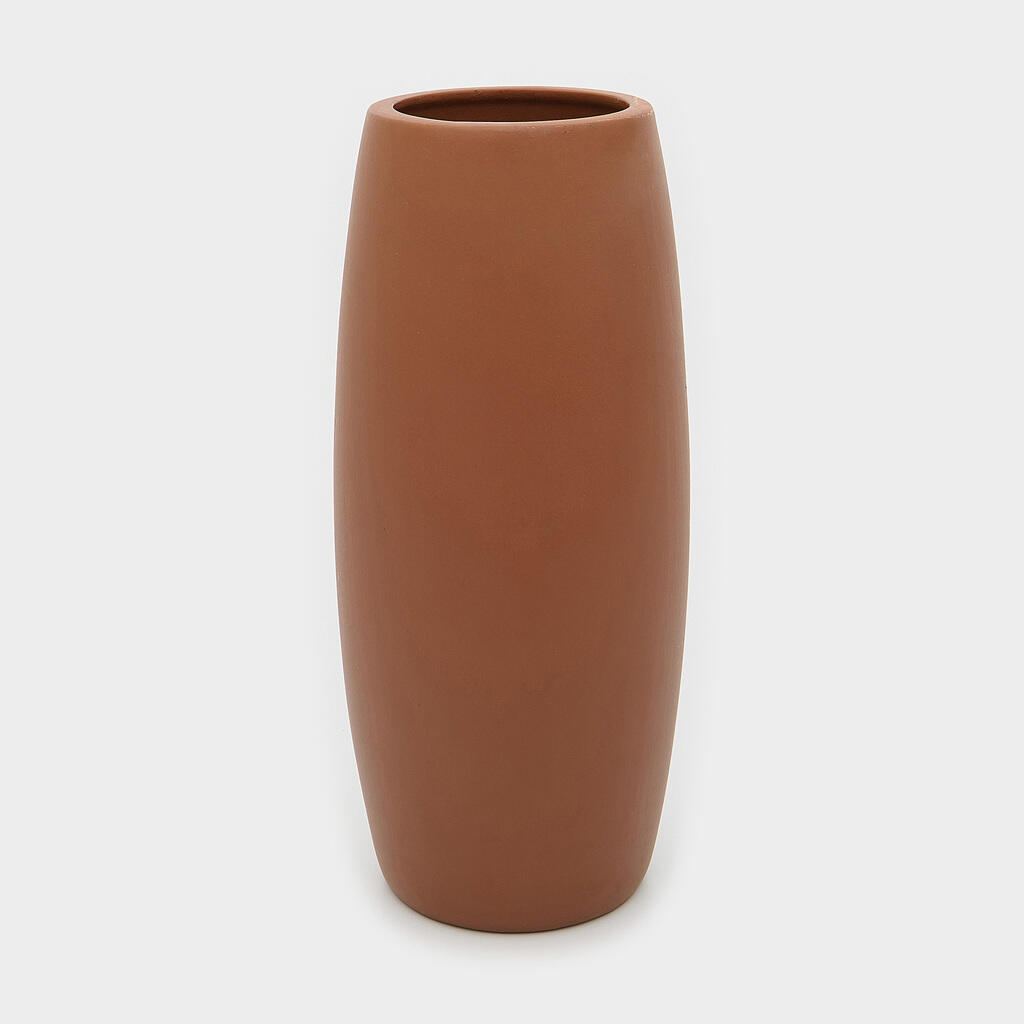 VASO CERÂMICA MARROM ELEGANCE