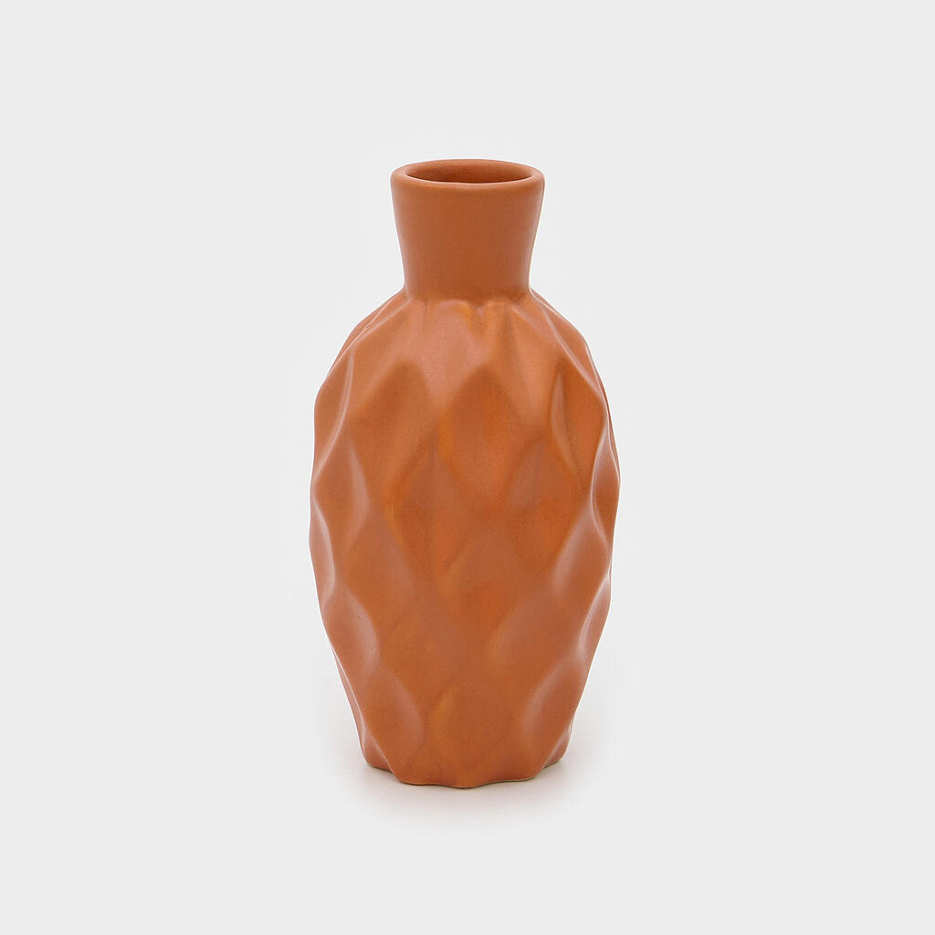 VASO CERÂMICA TERRA TEXTURA PESCOÇO