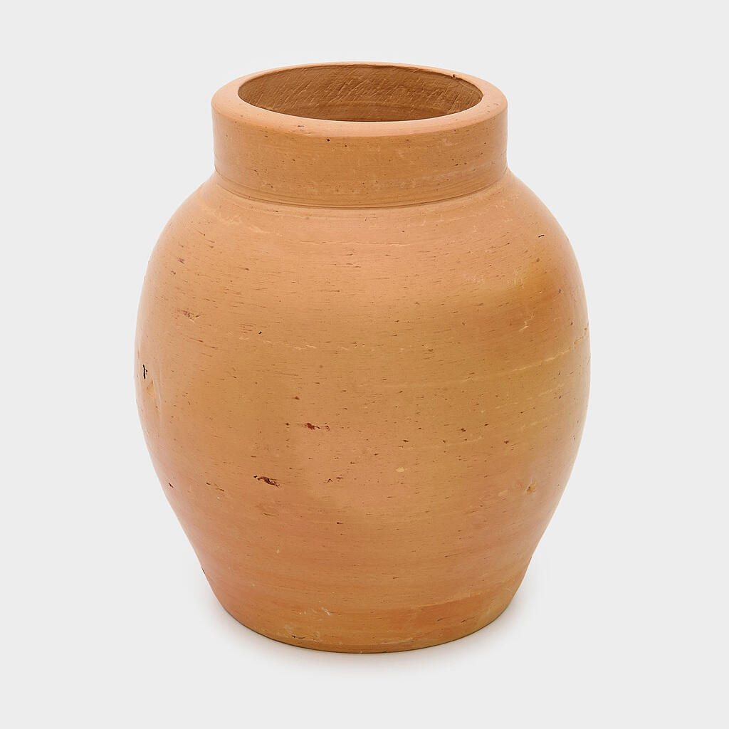 VASO CERÂMICA TIJOLO LISO BOLA 10X20H