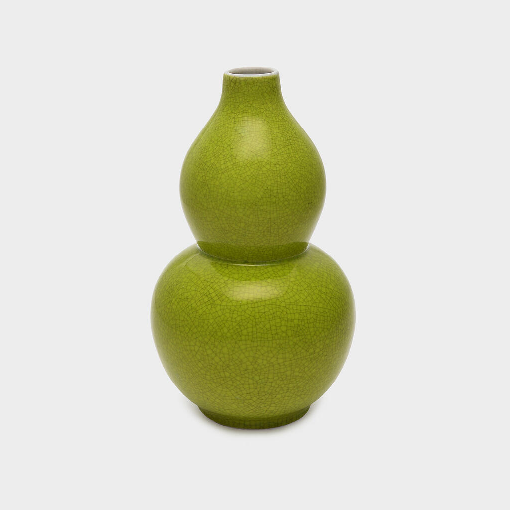 VASO CERÂMICA VERDE 2 BOLAS