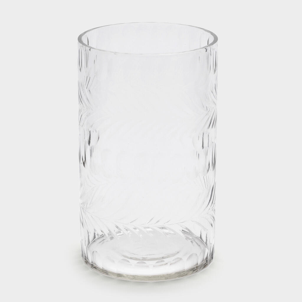 VASO CILINDRO VIDRO JATEADO