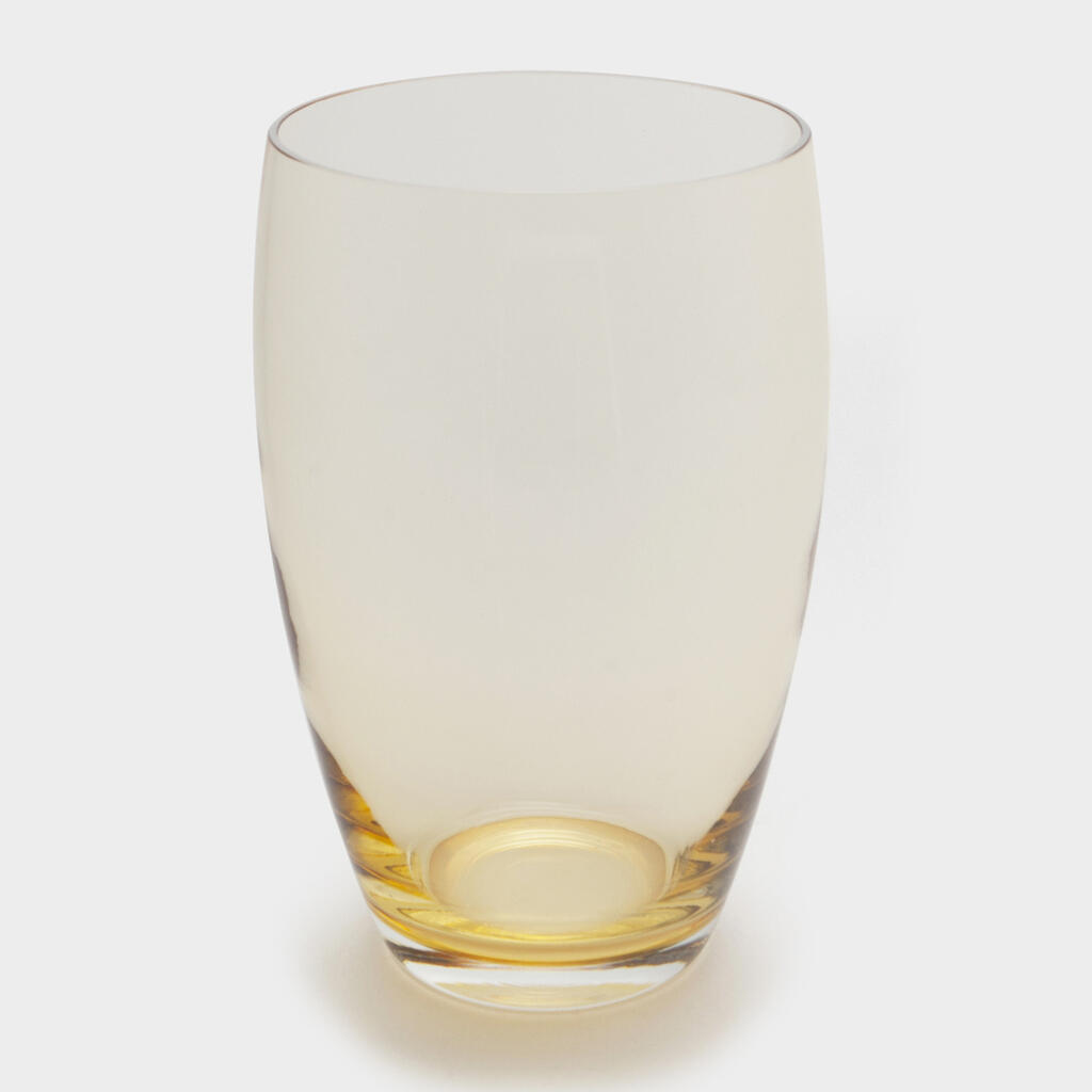 VASO VIDRO DOURADO BAIXO