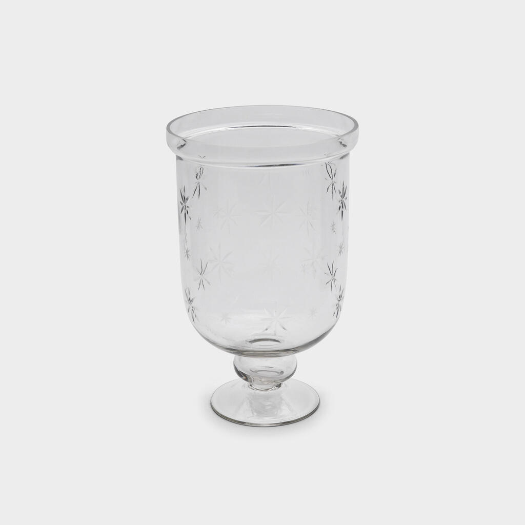 VASO VIDRO GORDO ESTRELA - P