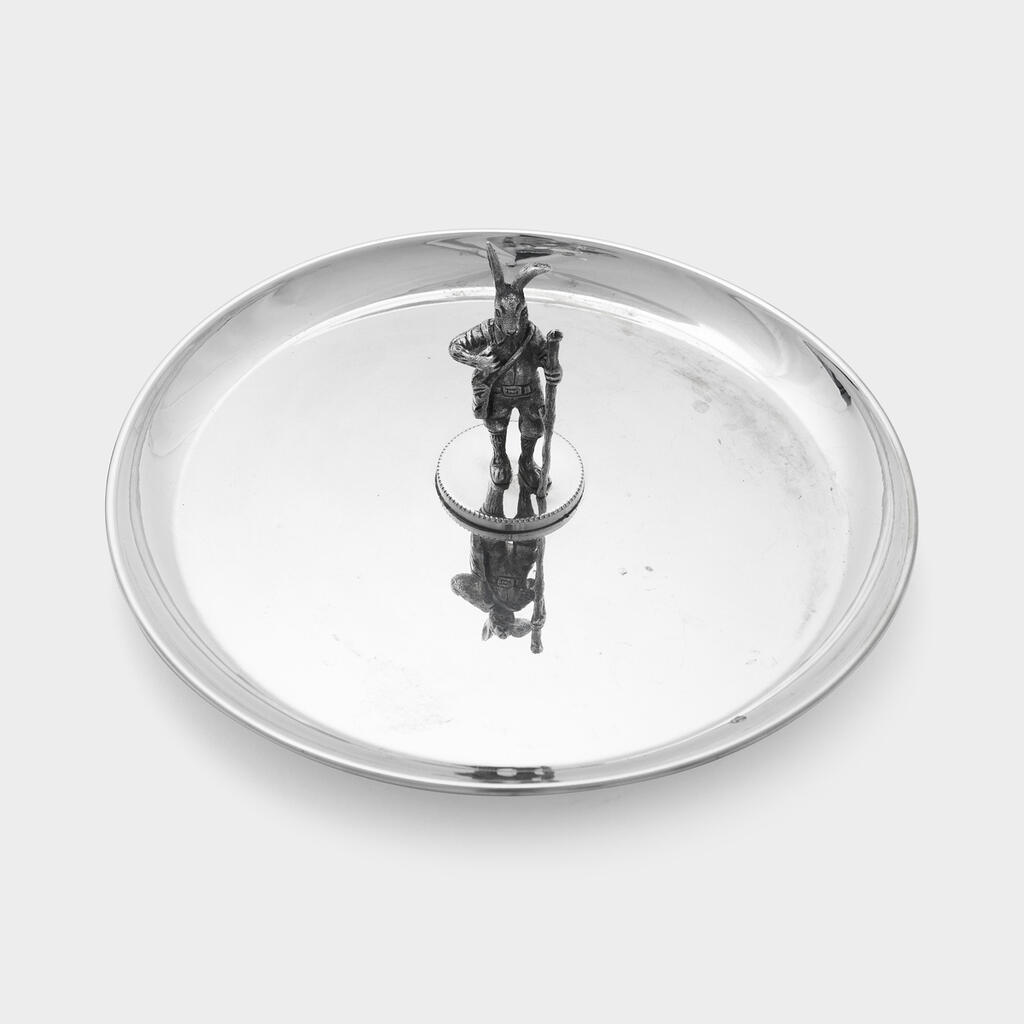 BANDEJA PRATA R.B GRANDE COM COELHO