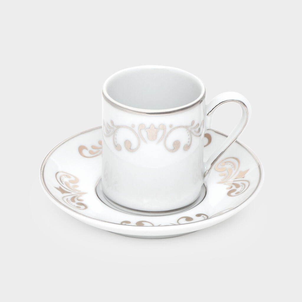XÍCARA CAFÉ ARABESCO PRATA