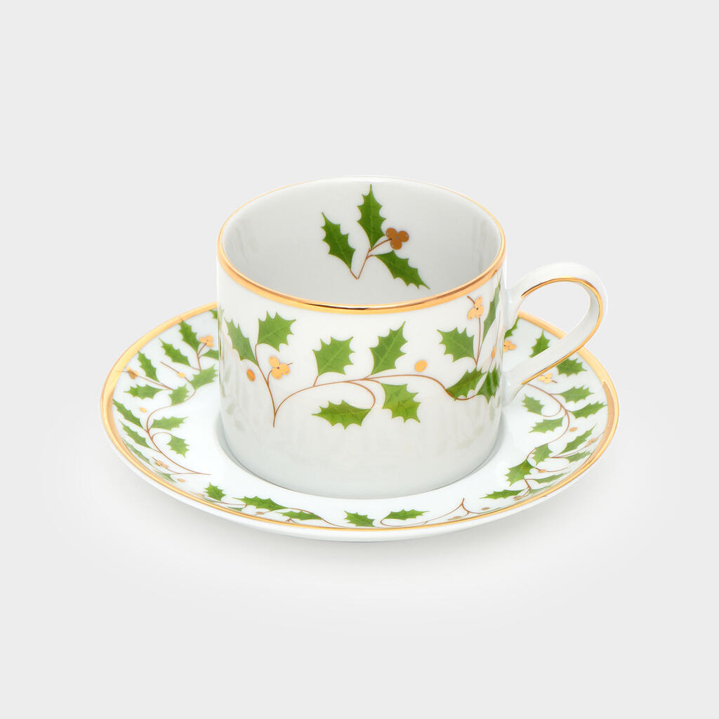 XÍCARA CHÁ AZEVINHO FILETE OURO