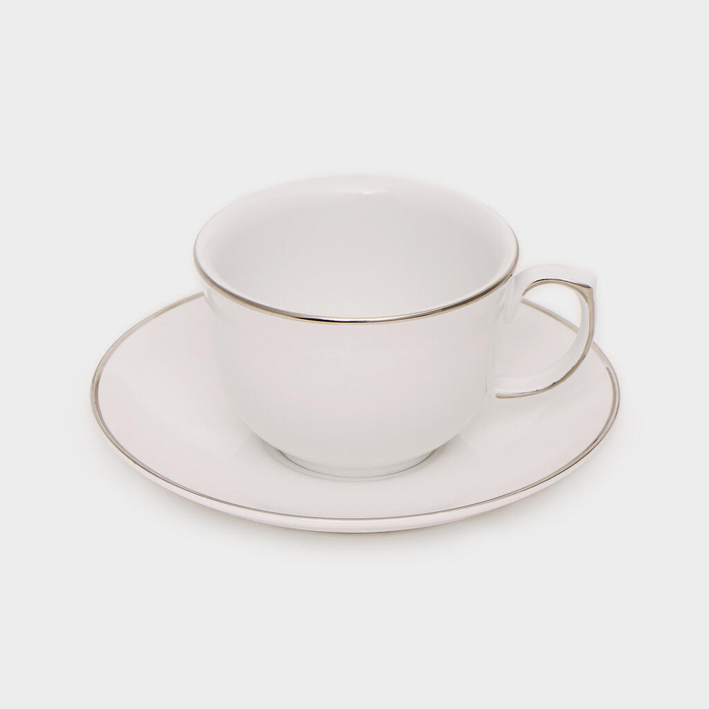 XÍCARA CHÁ FILETE PRATA