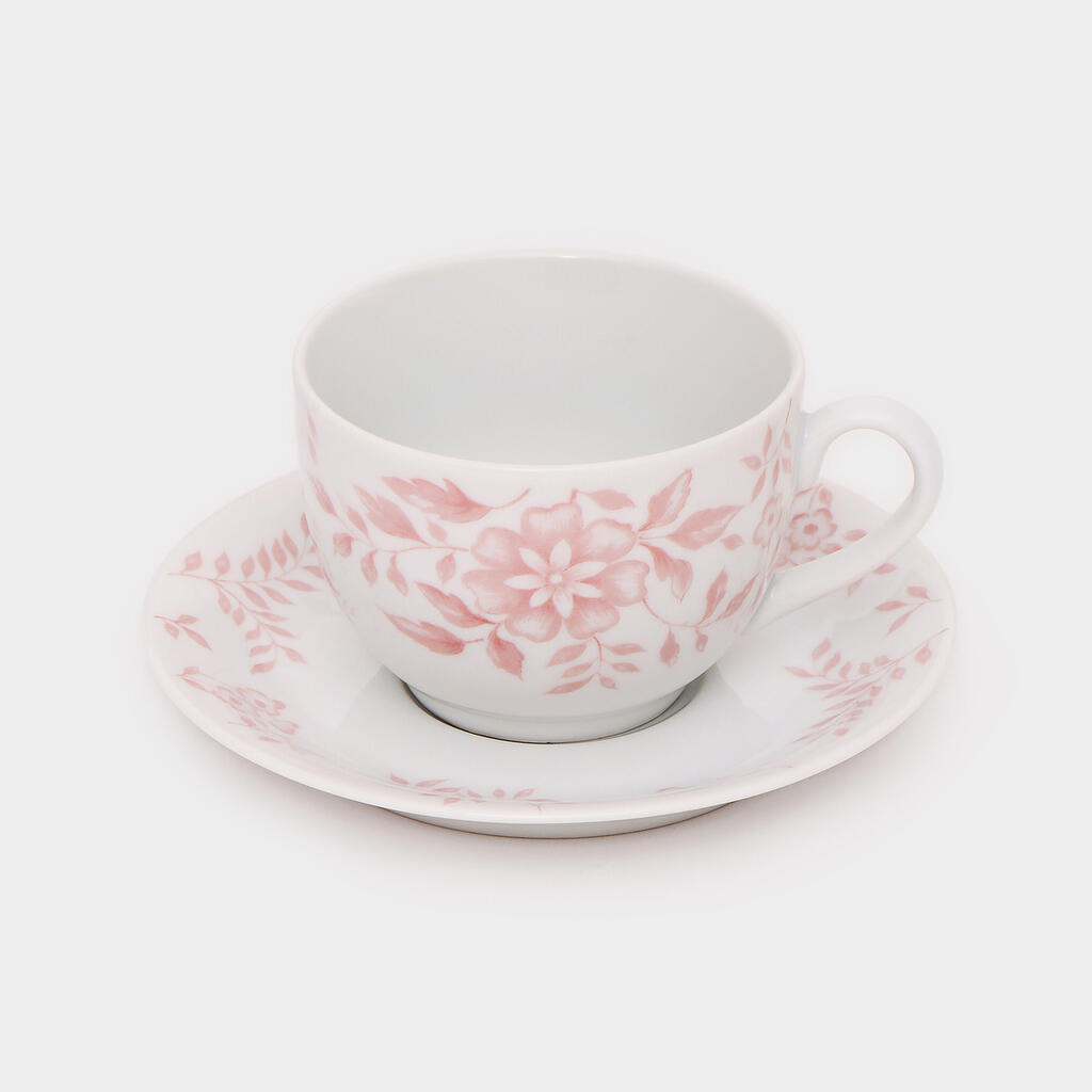 XÍCARA CHÁ ROSA FLORAL