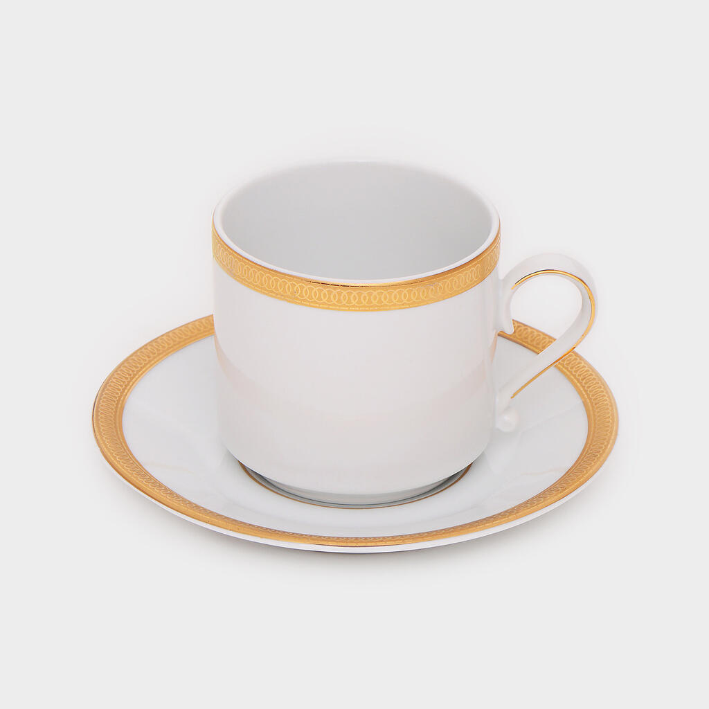 XÍCARA CHÁ FRISO OURO