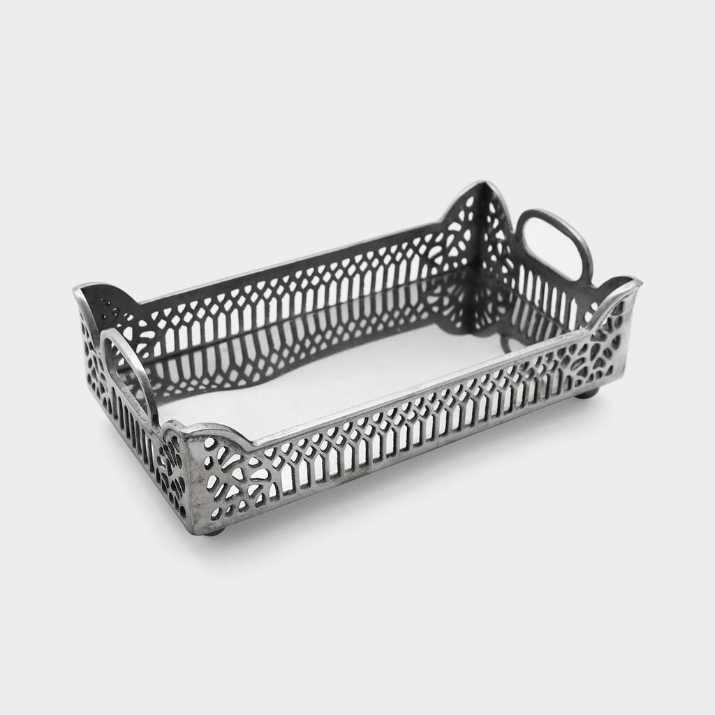 BANDEJINHA METAL PRATEADO