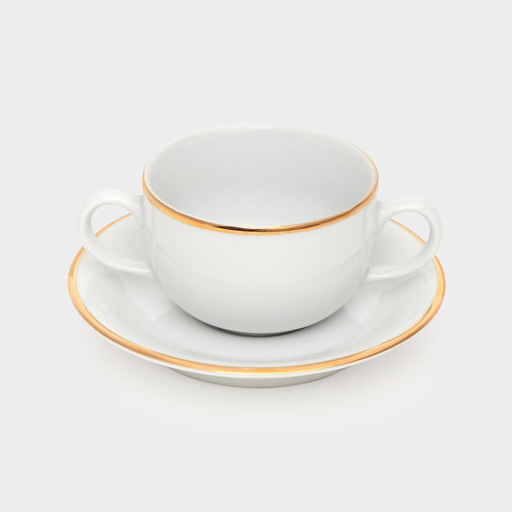 XÍCARA CONSOMÊ MINI FILETE OURO