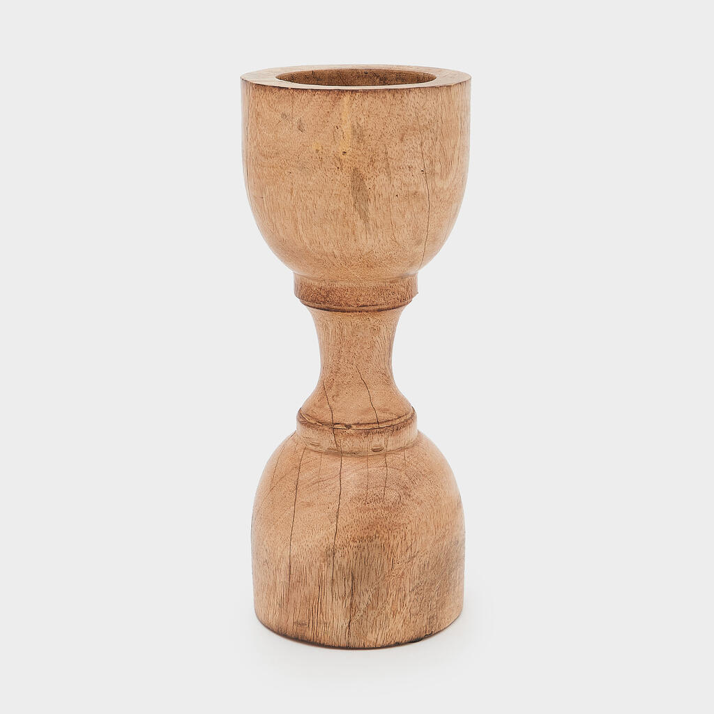 CASTIÇAL MADEIRA DUPLO (MAN26)