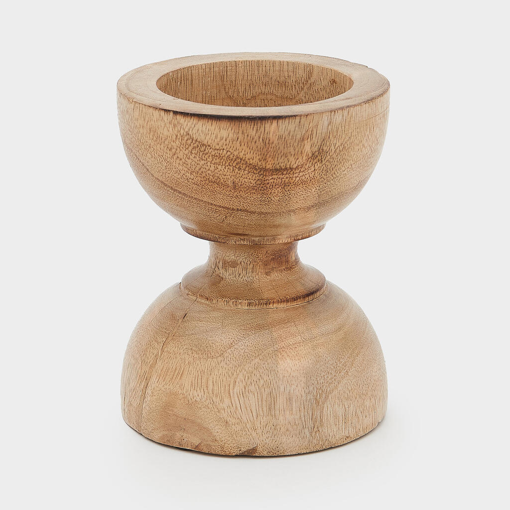 CASTIÇAL MADEIRA DUPLO (MAN26)