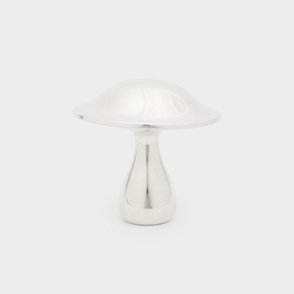 ESCULTURA COGUMELO PRATA