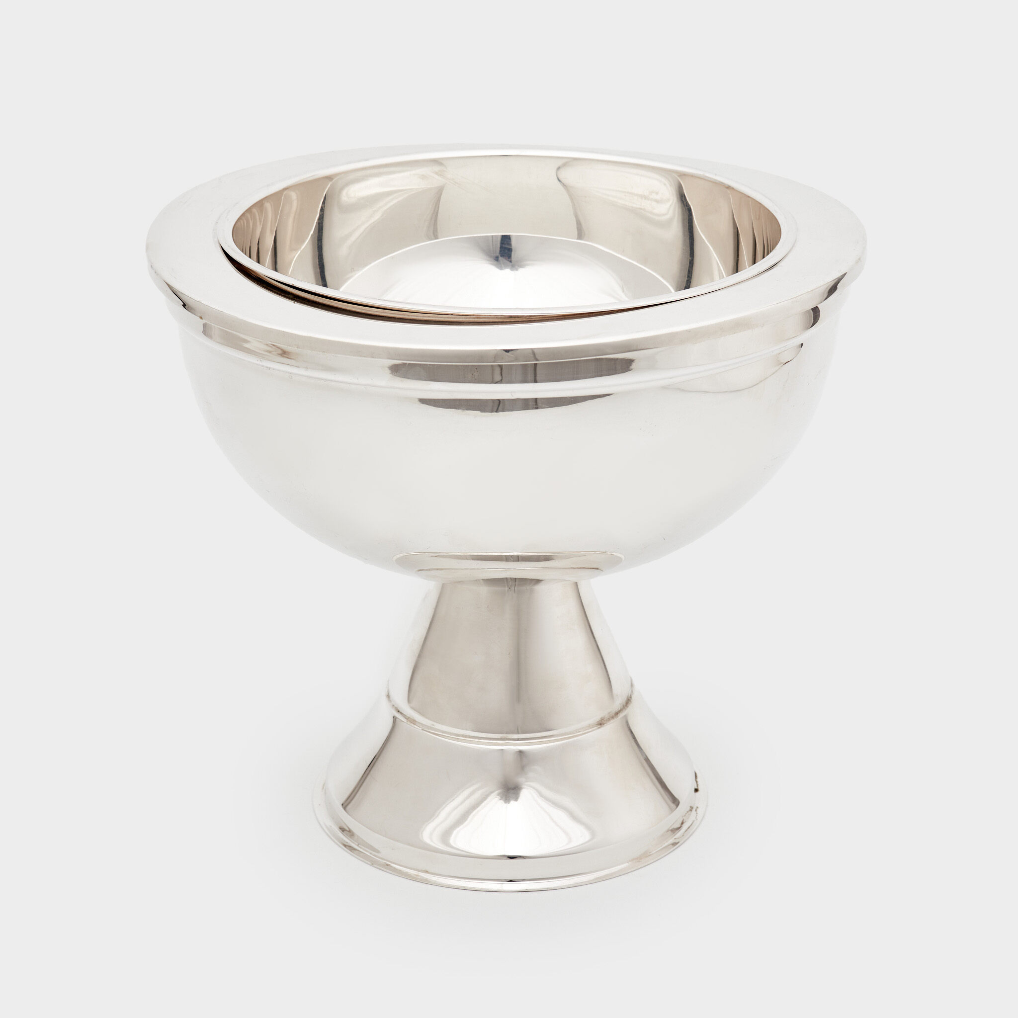 SORVETEIRA REDONDO PRATA PÉ