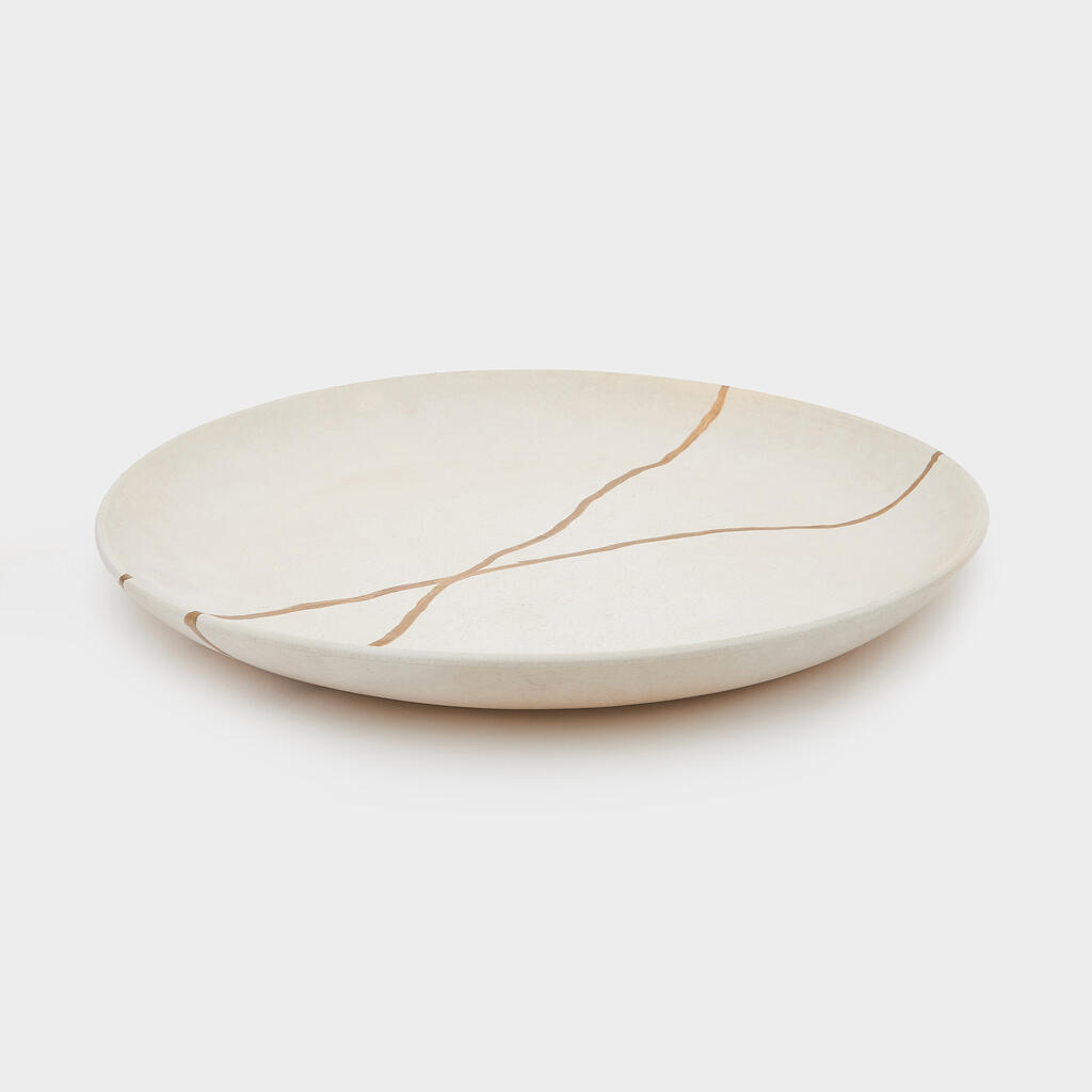 TRAVESSA LUA CERÂMICA N.O DOURADO