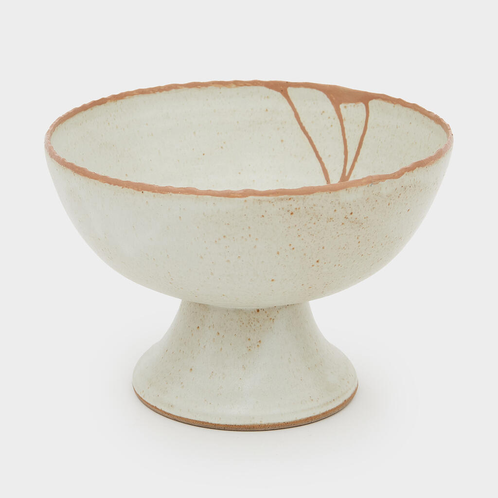 FRUTEIRA CERÂMICA TROIA CRU E OCRE M