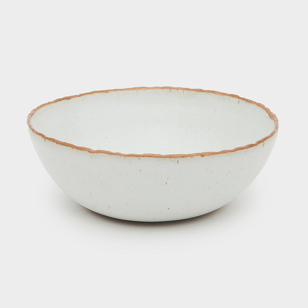 TIGELA CERÂMICA TROIA CRU E OCRE