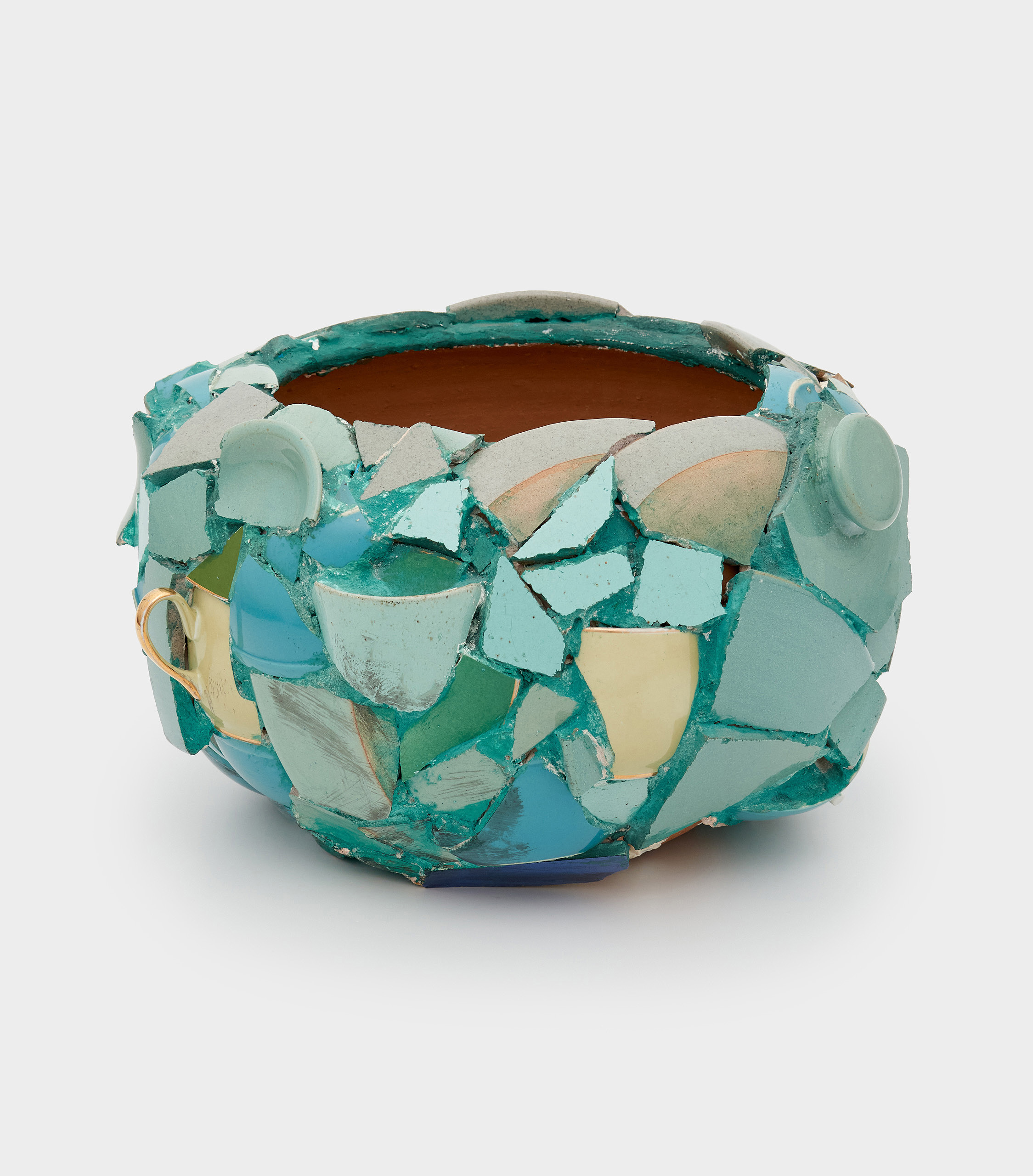 VASO REDONDO CERÂMICA CELADON CACOS