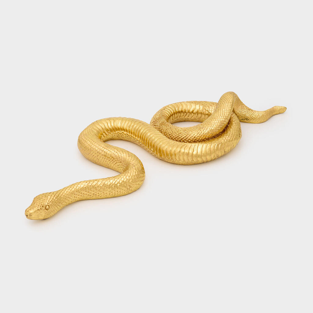 ESCULTURA SERPENTE DOURADA