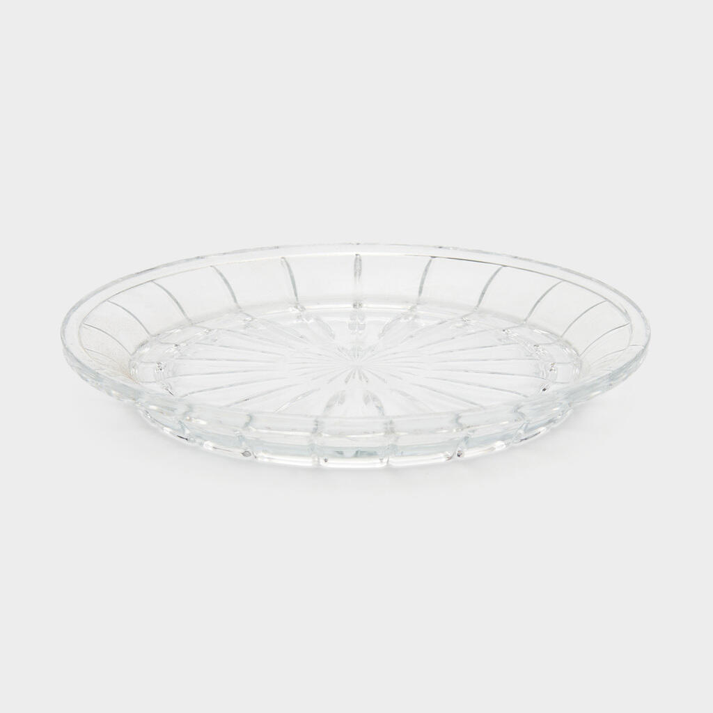 PRATO REDONDO CRISTAL CANELADO BORDA