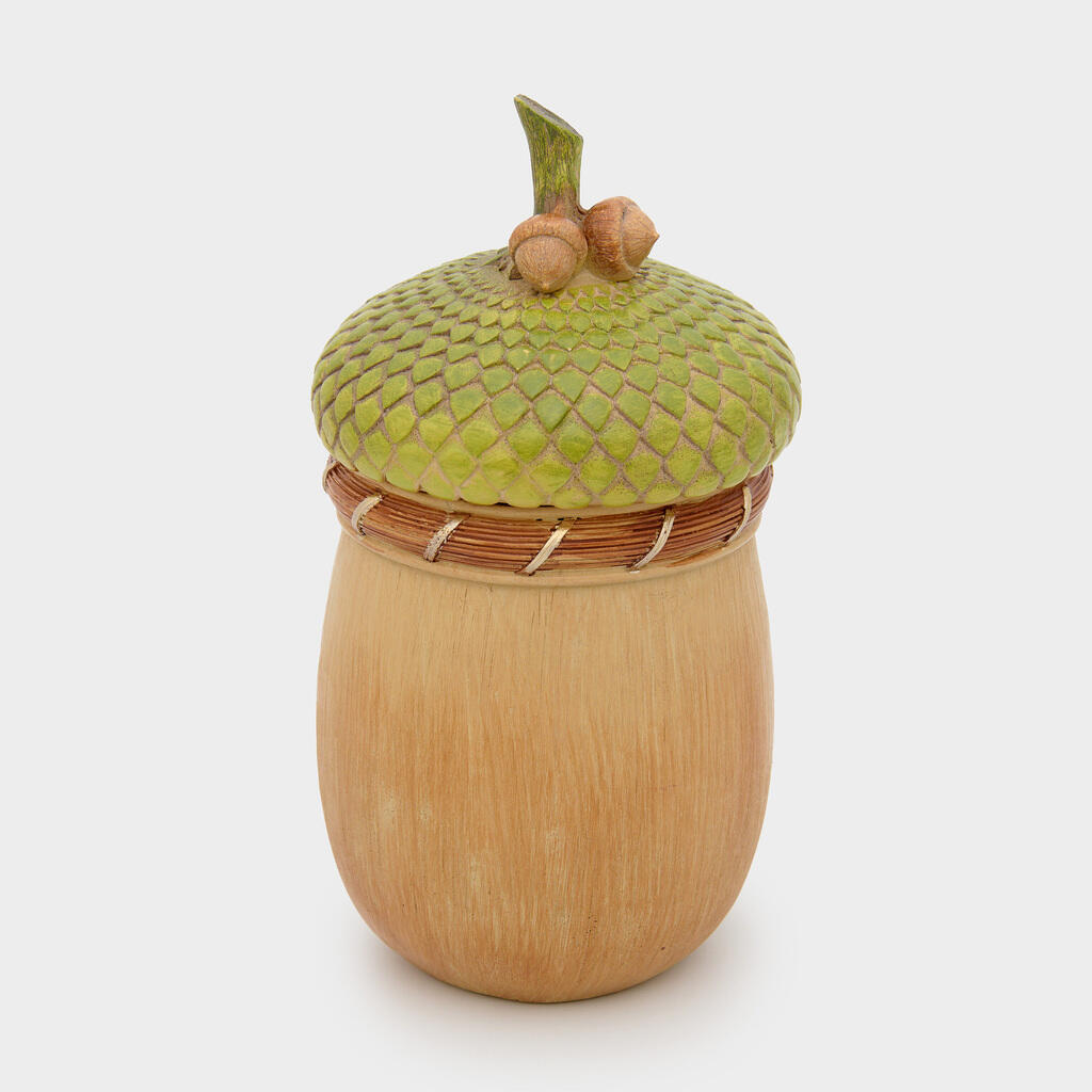 POTE MADEIRA COM TAMPA MACADÂMIA