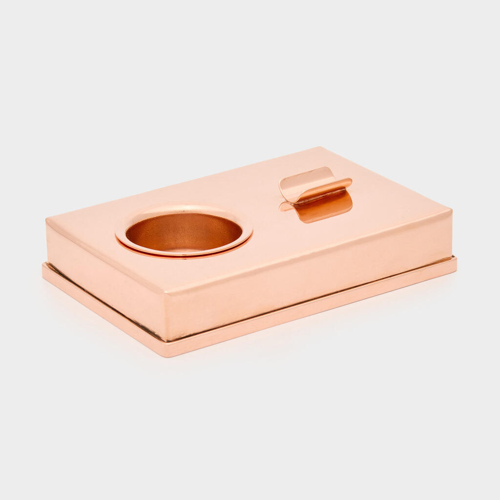 CINZEIRO RETANGULAR COBRE CHARUTO