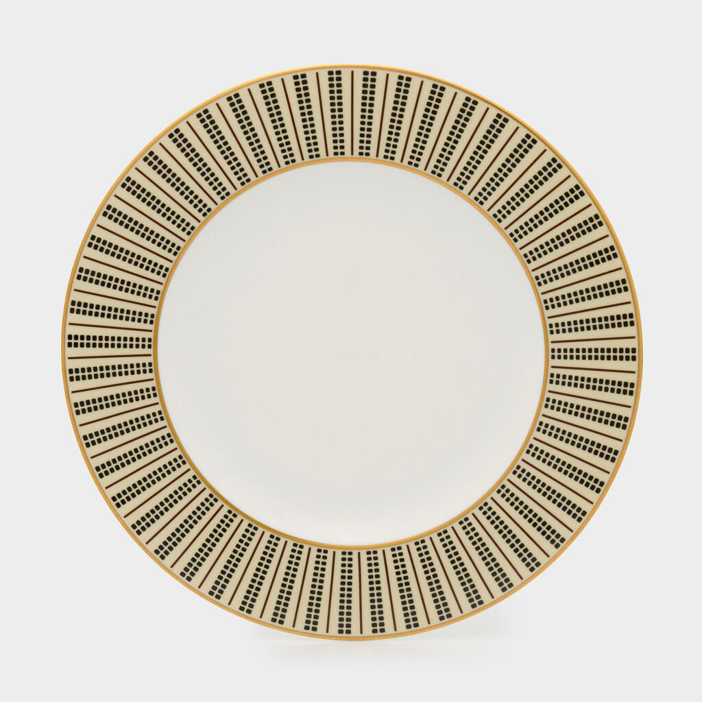 PRATO PÃO BORDA CAMURÇA PONTO E LINHA