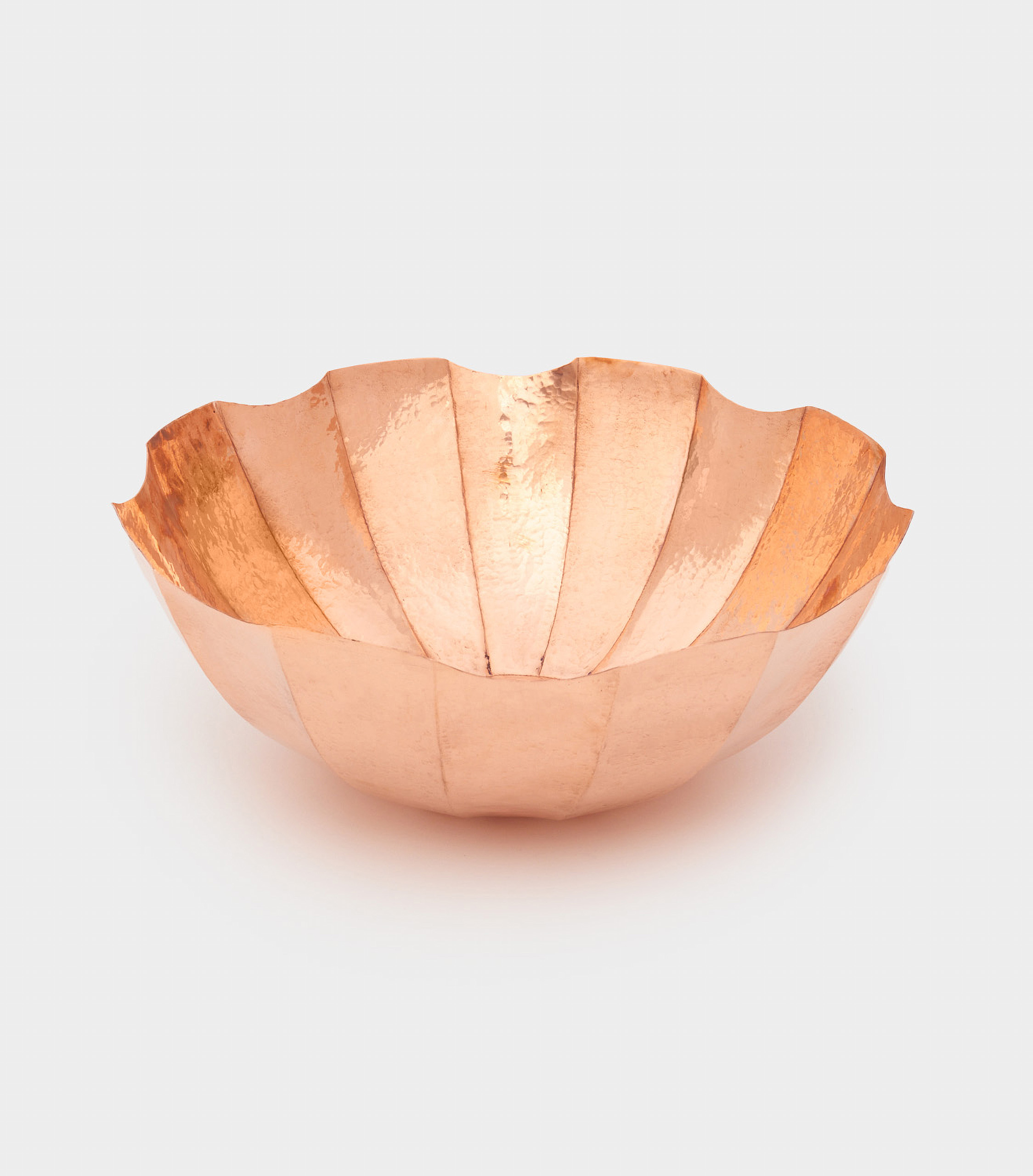 CENTRO REDONDO COBRE MARCHETADA PONTAS