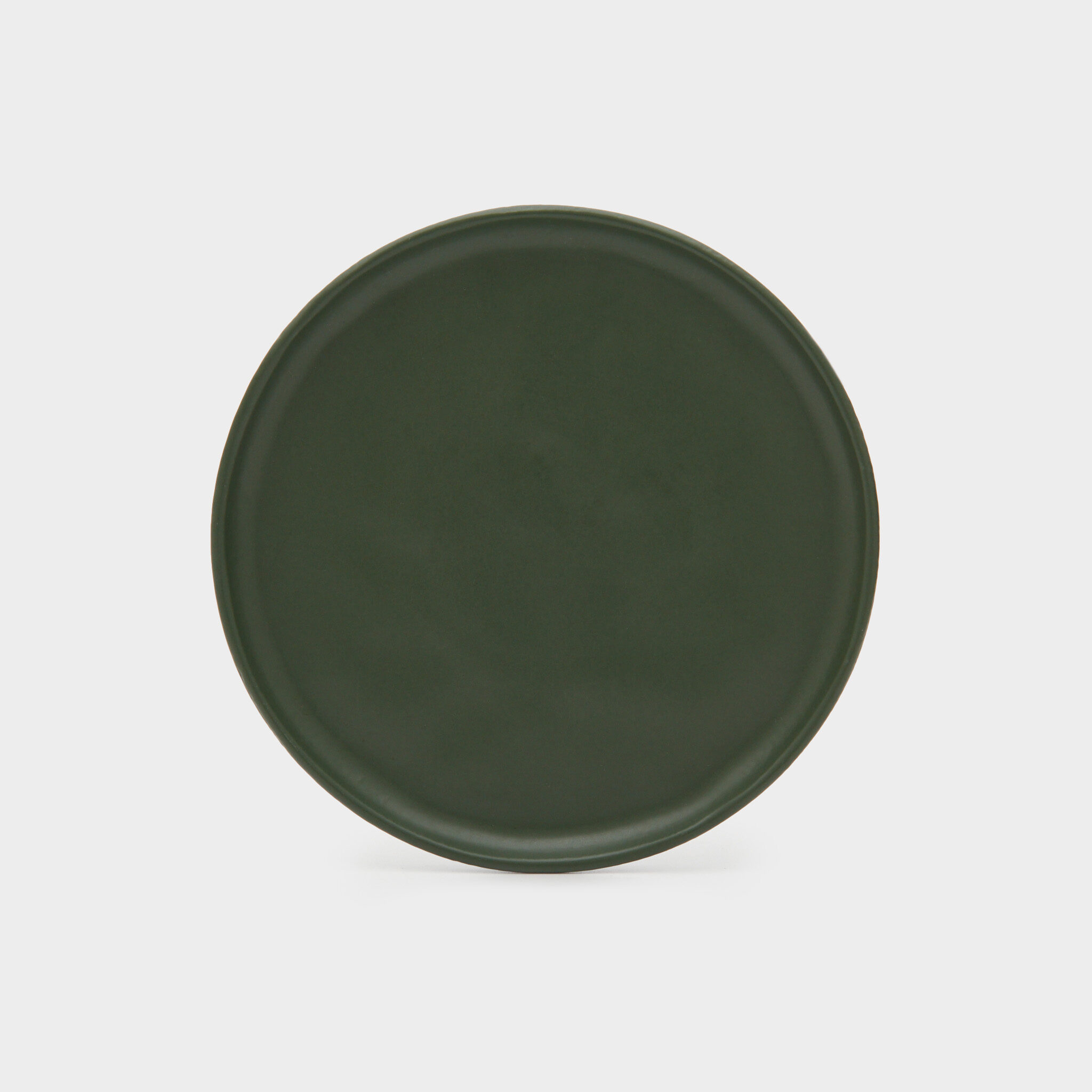 PRATO PÃO CERÂMICA VERDE OLIVA FOSCO ORGÂNICO
