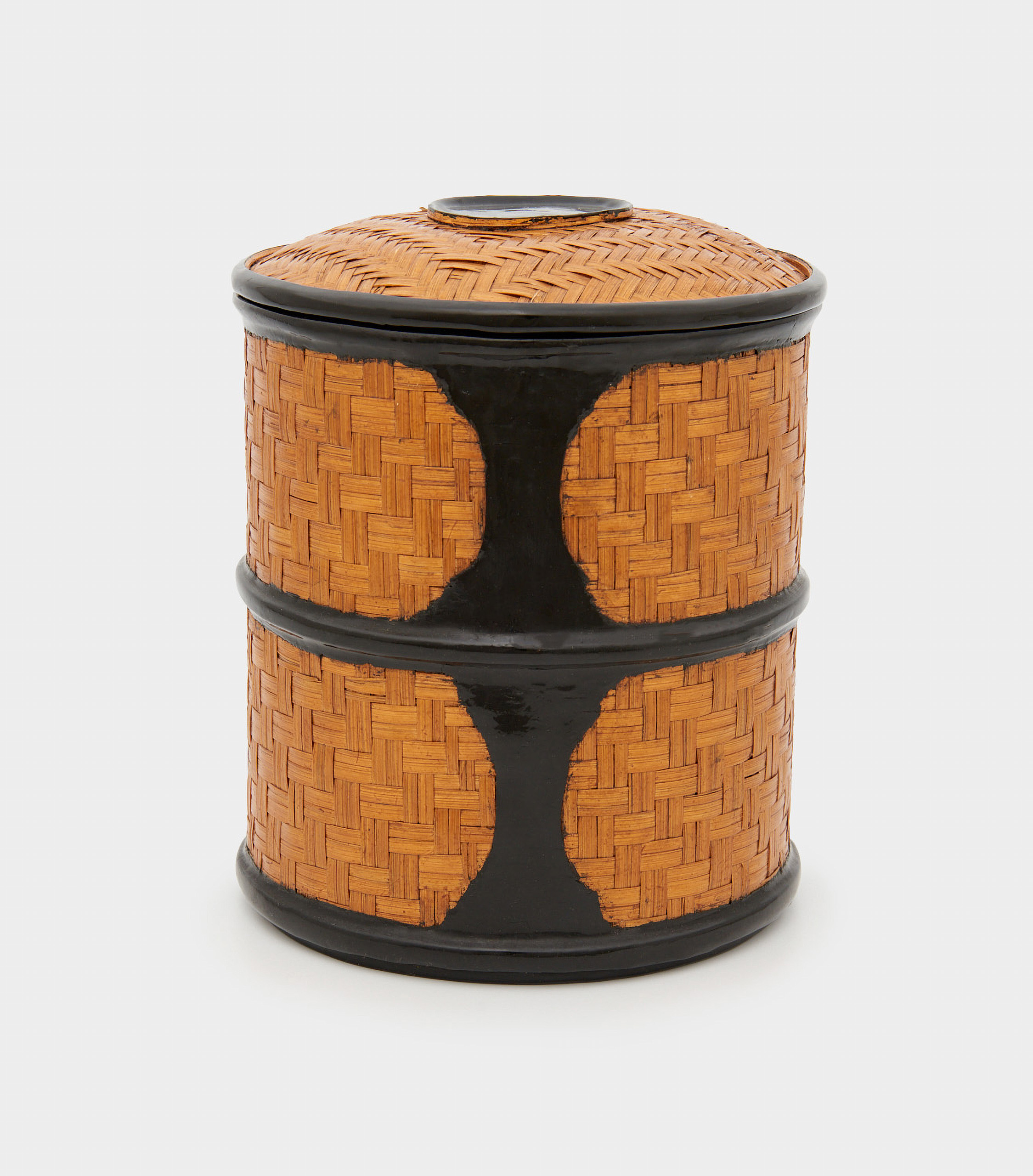 MARMITEIRO REDONDO CHINÊS PALHA PRETO