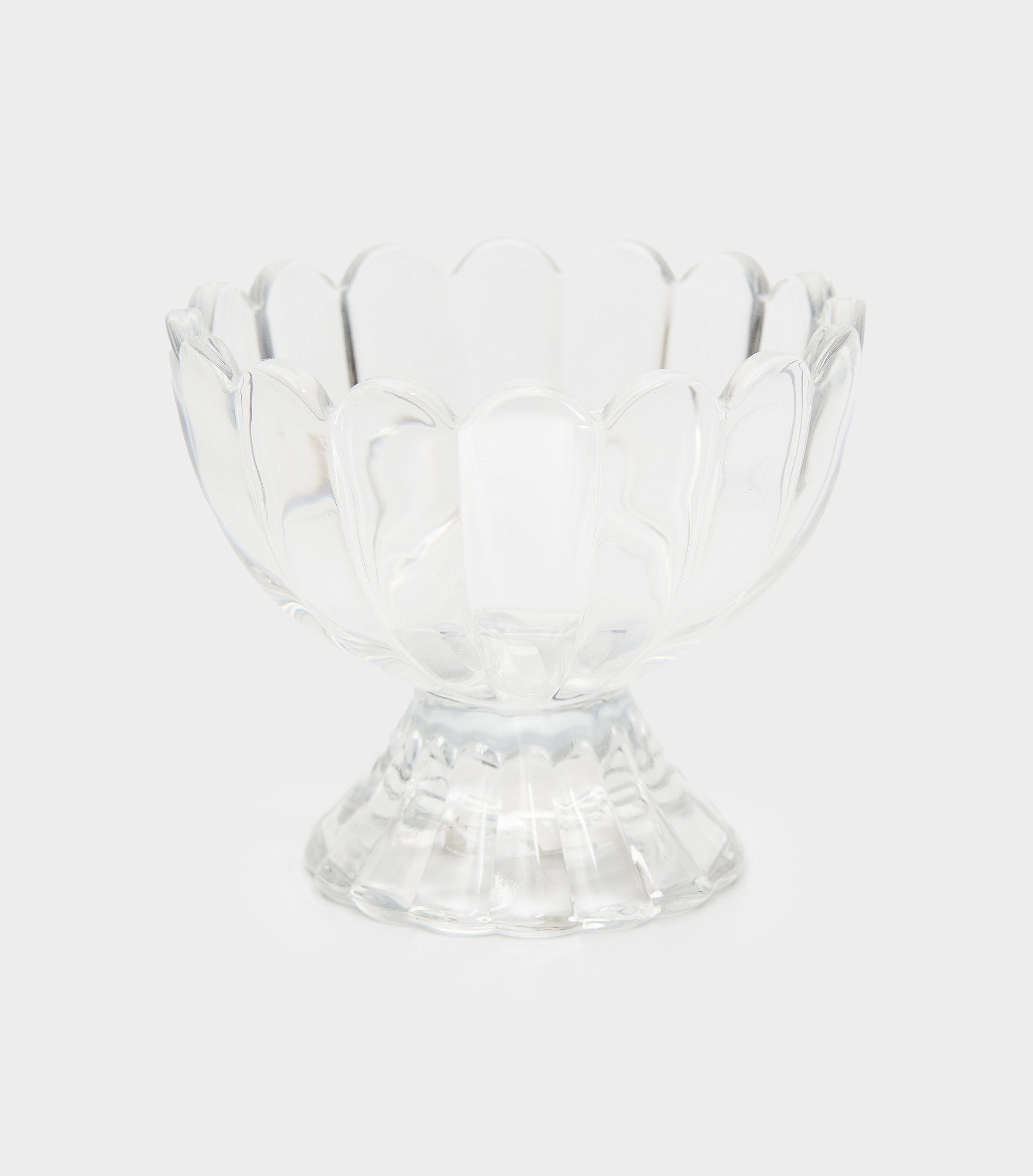 TAÇA VIDRO BORDA ONDULADA 125ML 0,09X0,075A