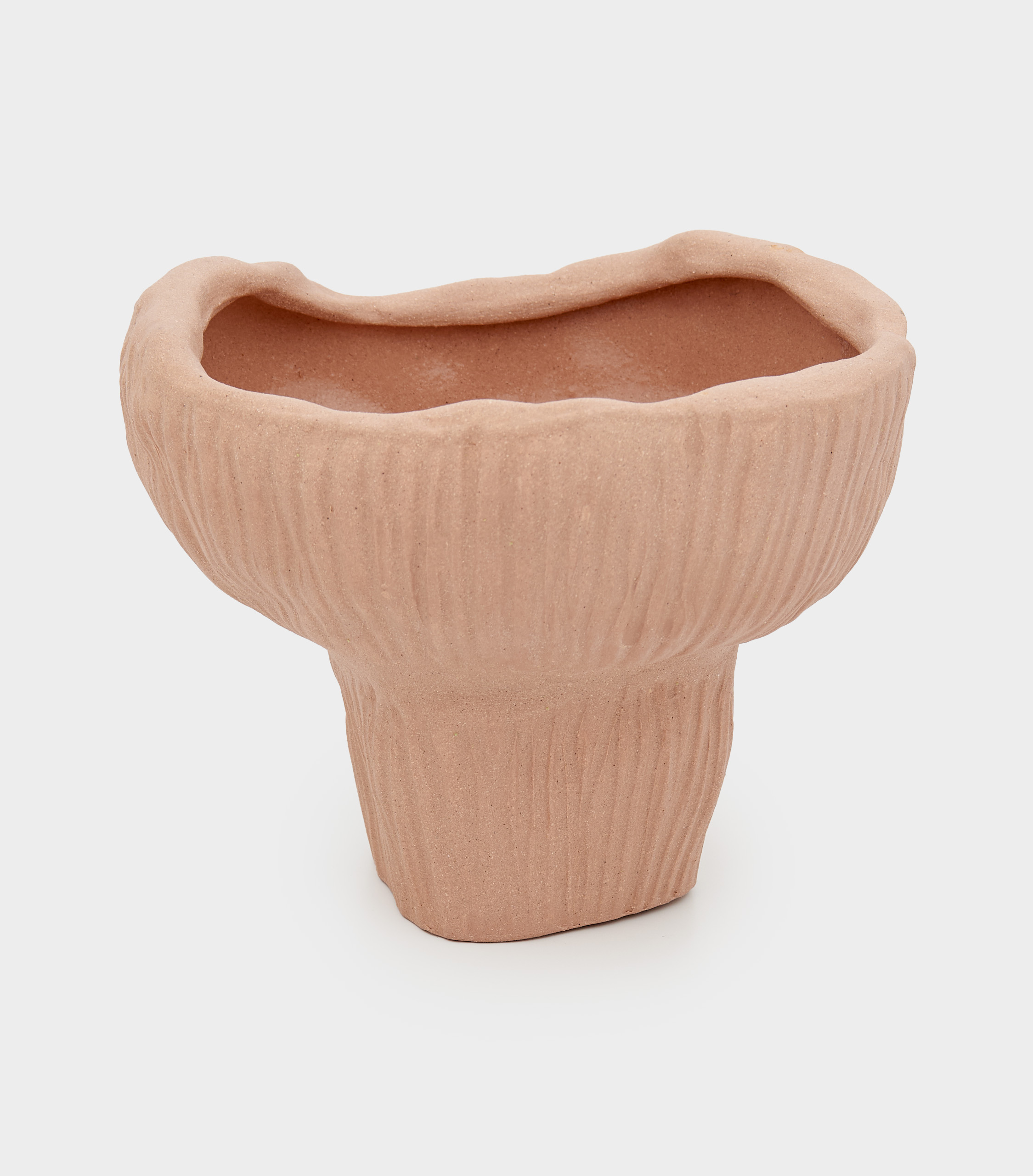 FRUTEIRA CERÂMICA ROSA COGUMELO