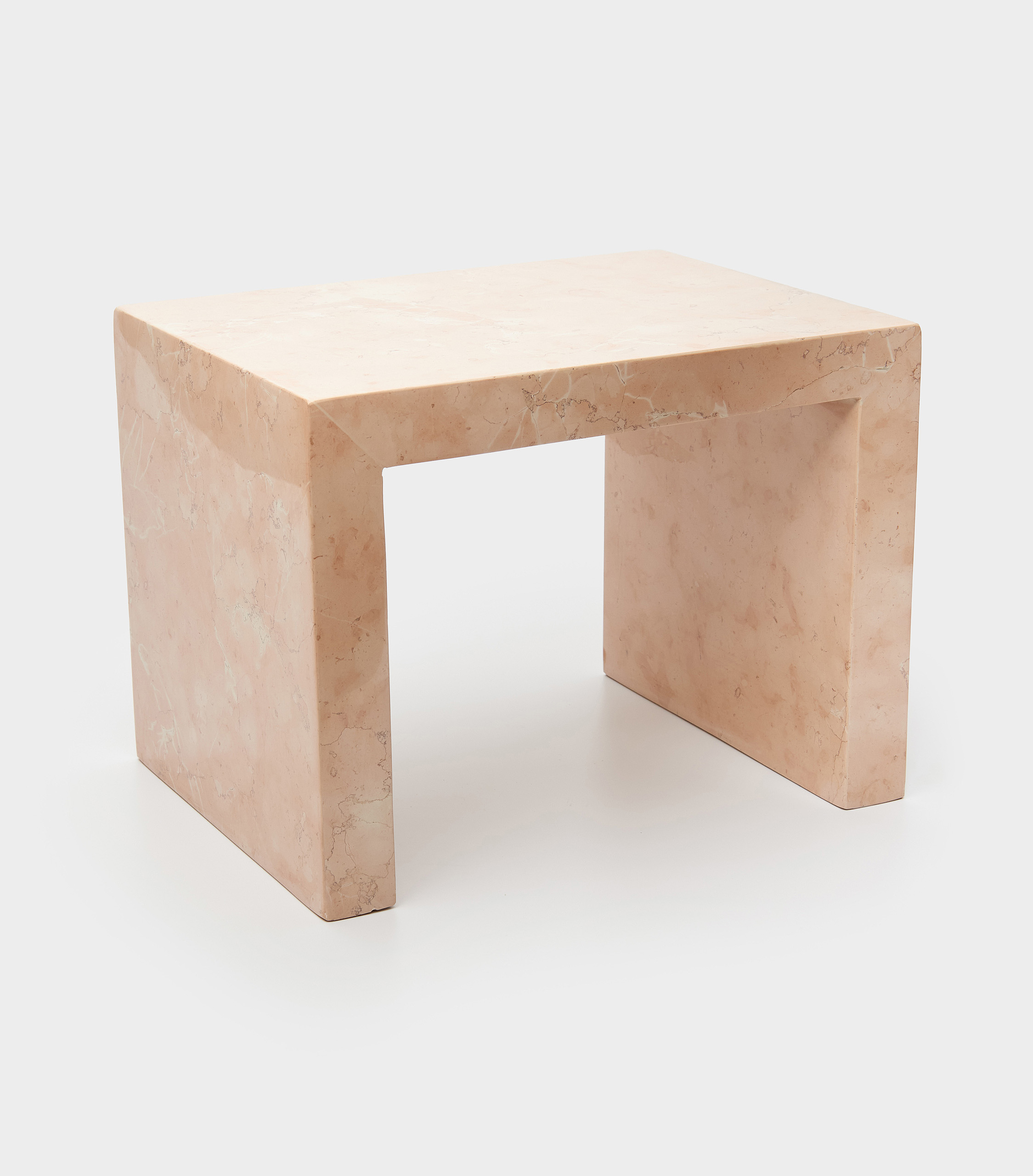 BASE RETANGULAR MÁRMORE ROSA