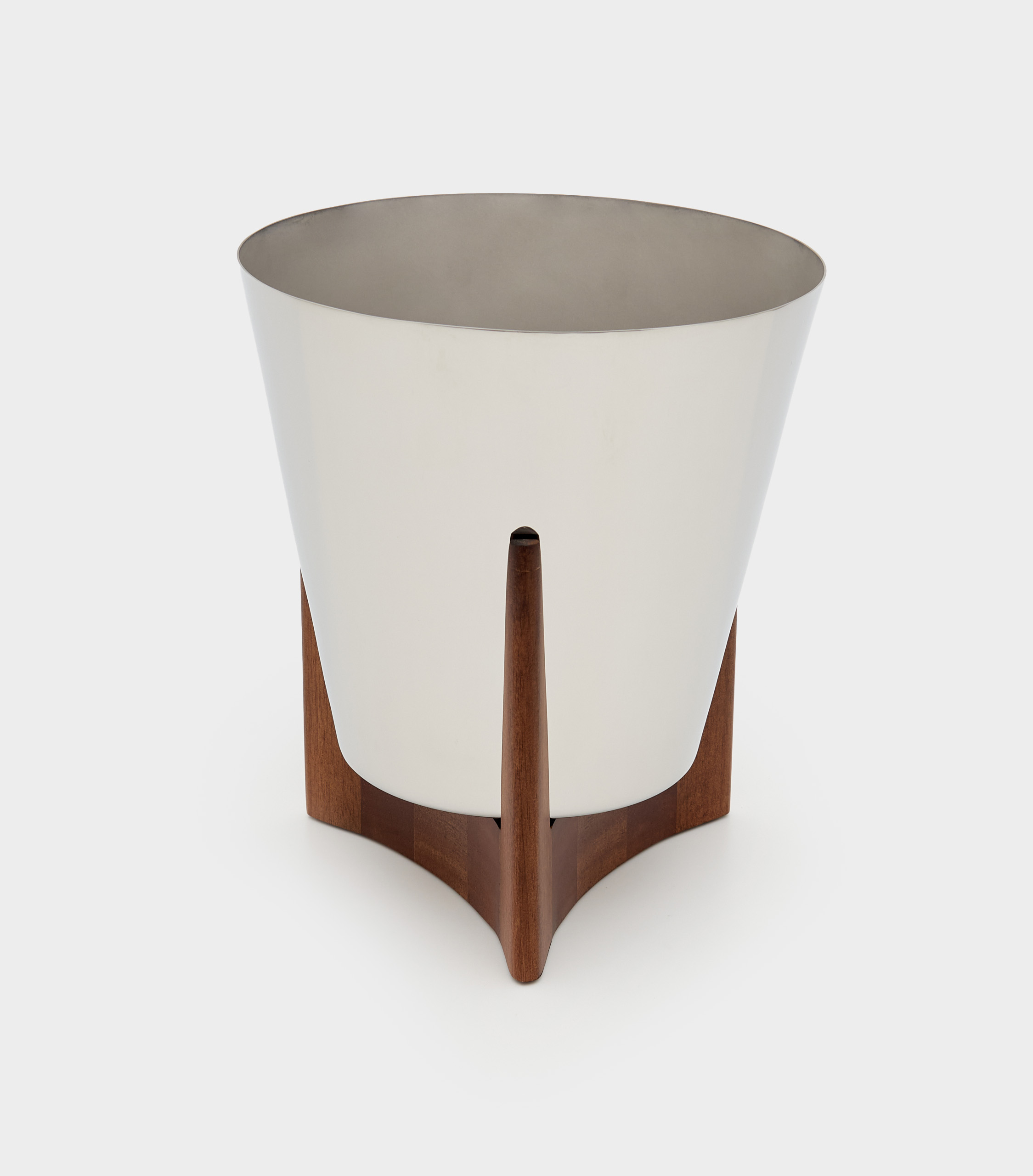 BALDE GELO INOX BASE MADEIRA JACARANDÁ 0.215l x 0.25 a