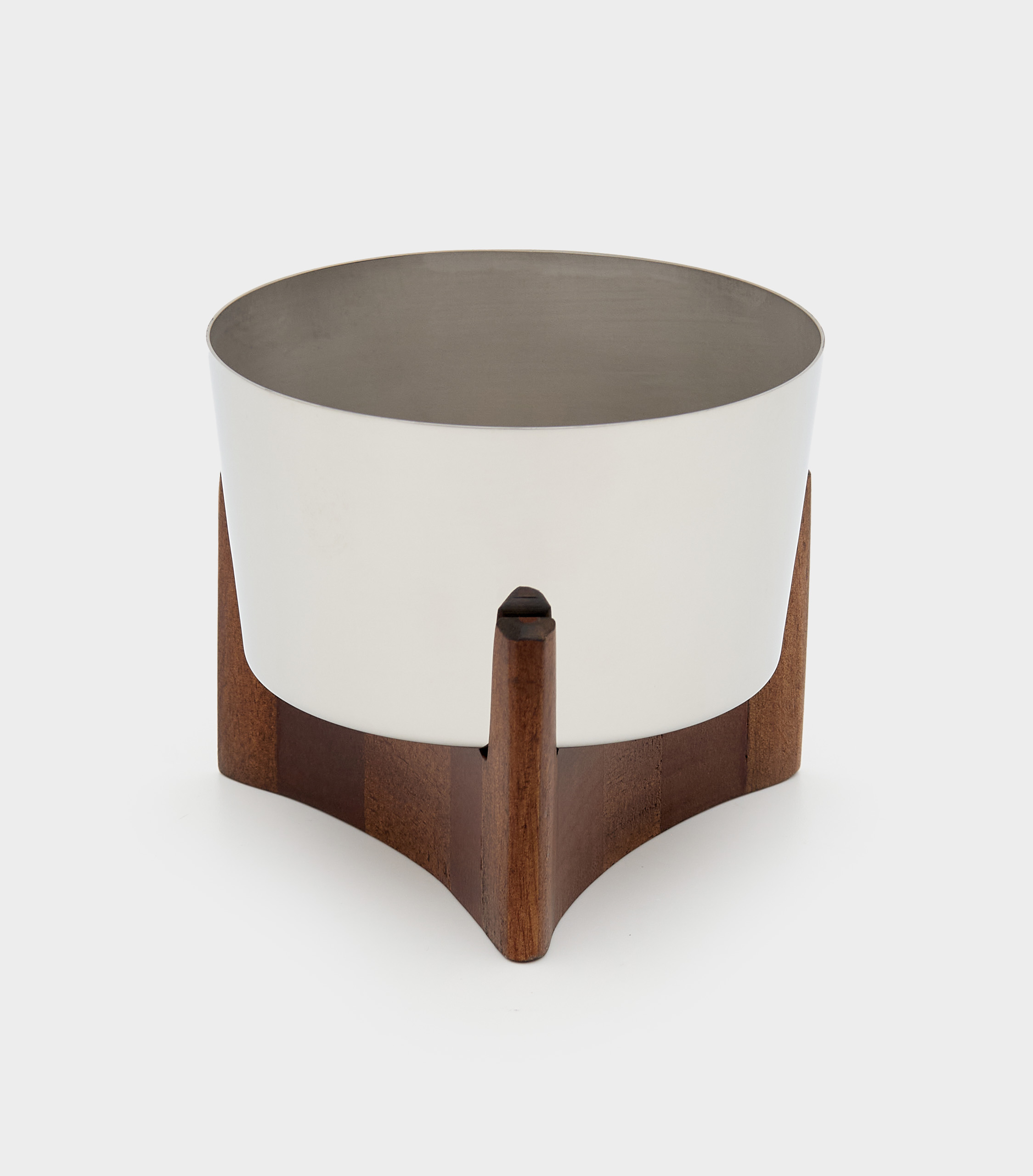 PETISQUEIRA INOX BASE MADEIRA JACARANDÁ