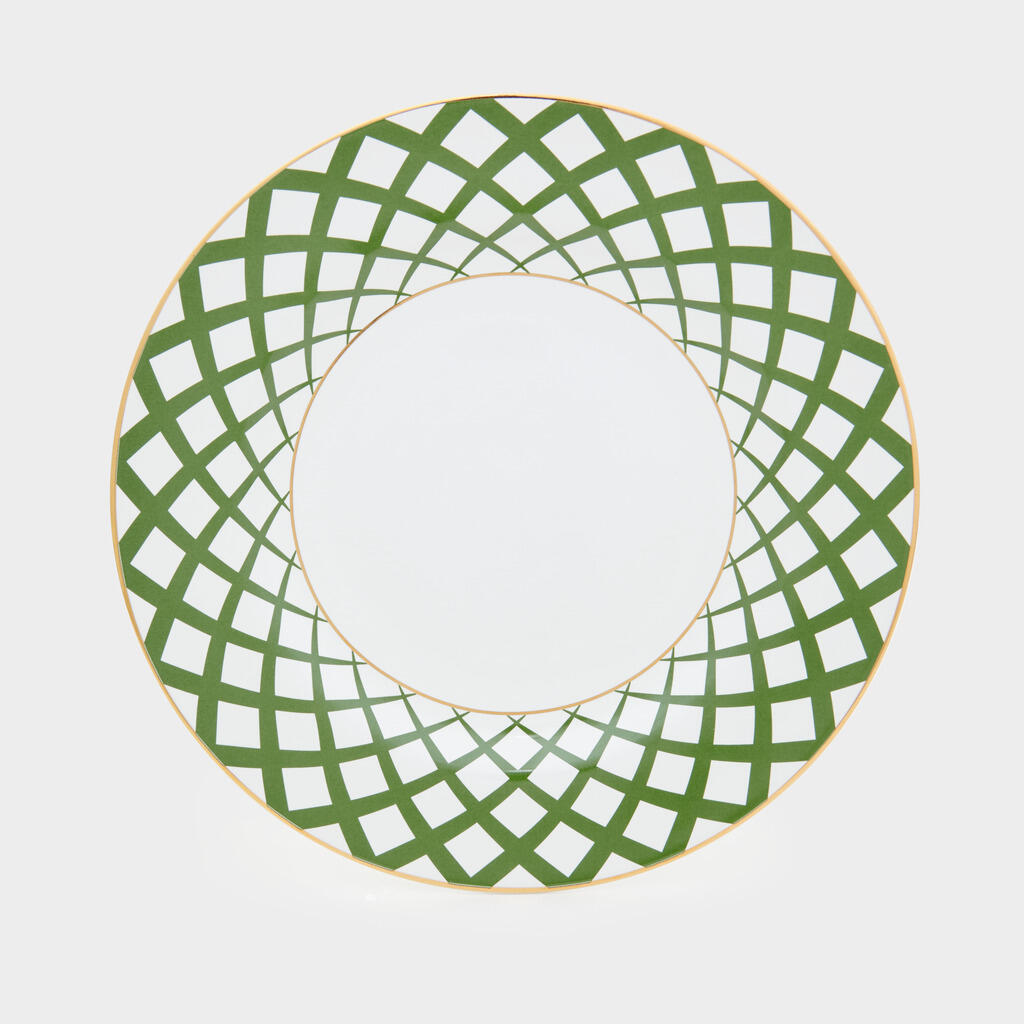 PRATO PÃO VERDE GEOMETRICO
