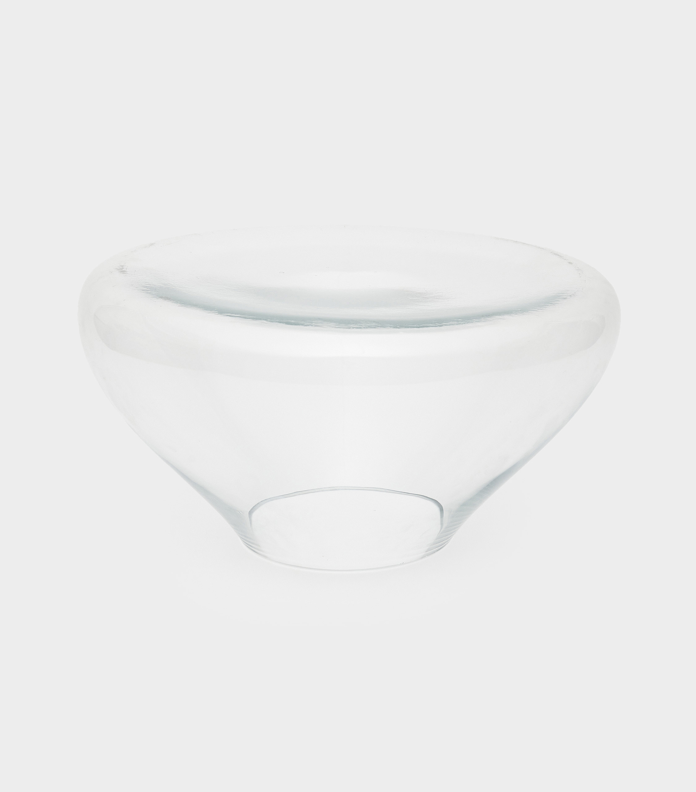 CENTRO DE MESA VIDRO SOPRADO GROSSO BASE RETA