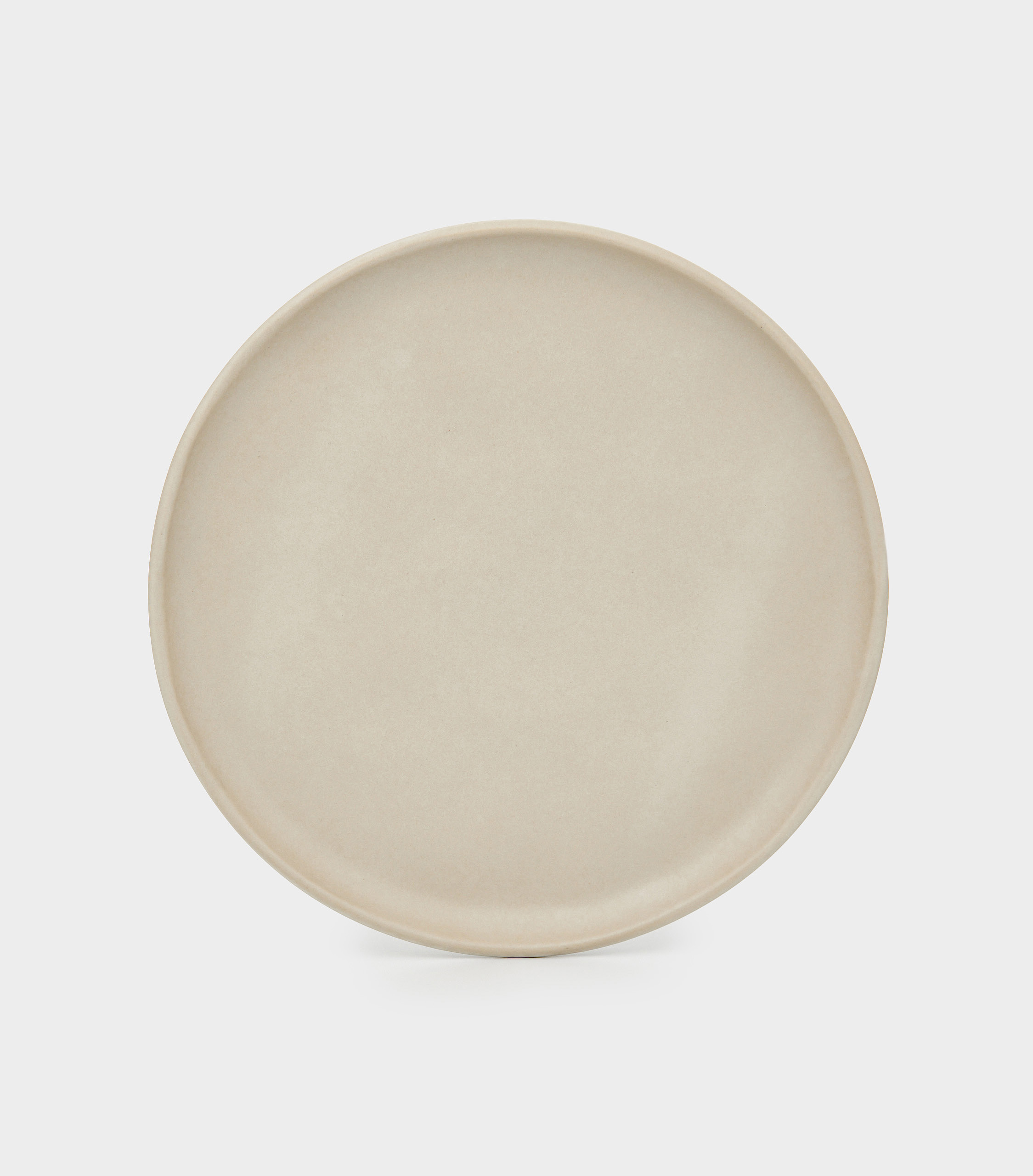 PRATO SOBREMESA CERÂMICA CRU FOSCO (LEITE)