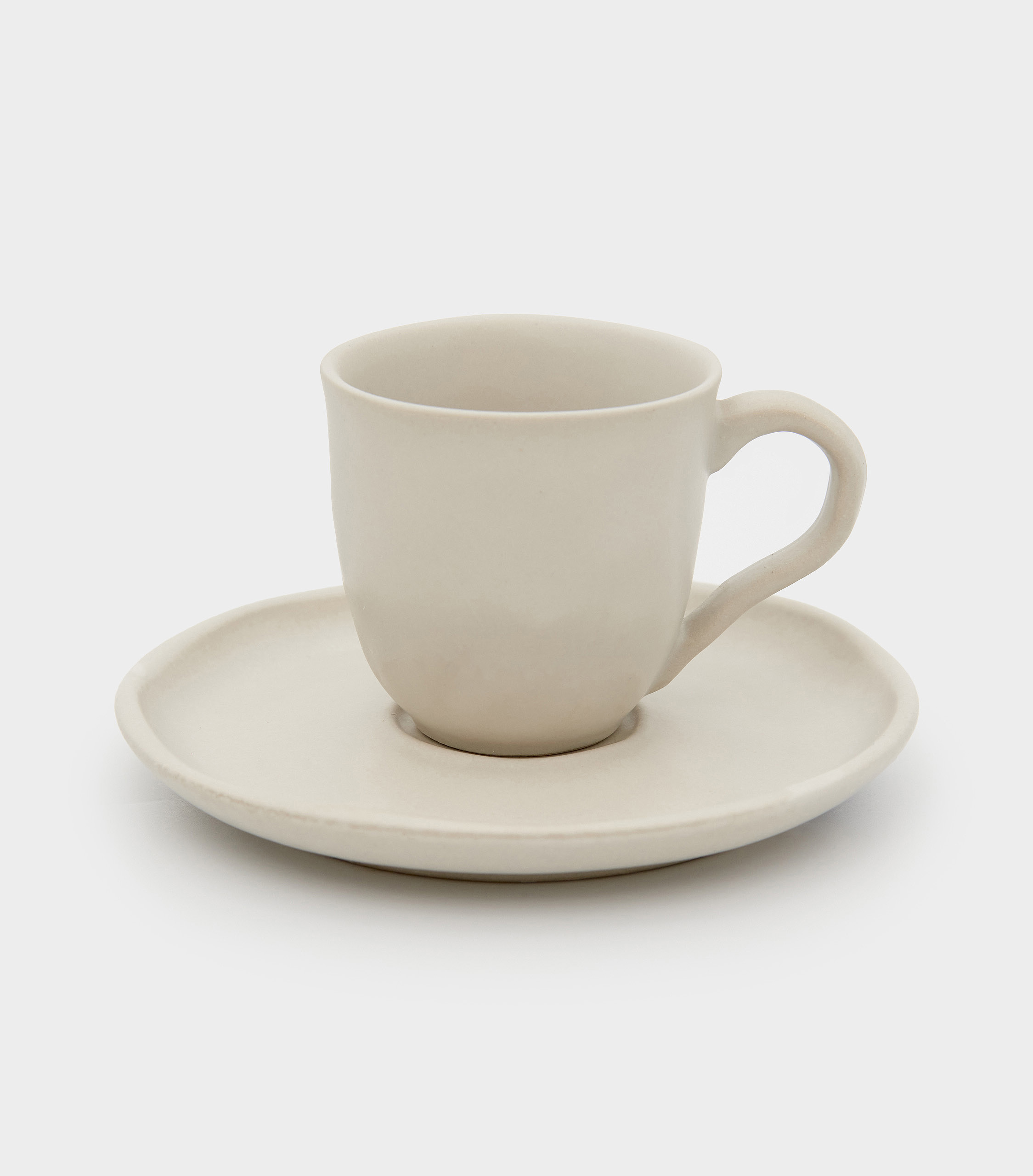 XÍCARA CAFÉ CERÂMICA CRU FOSCO (LEITE)