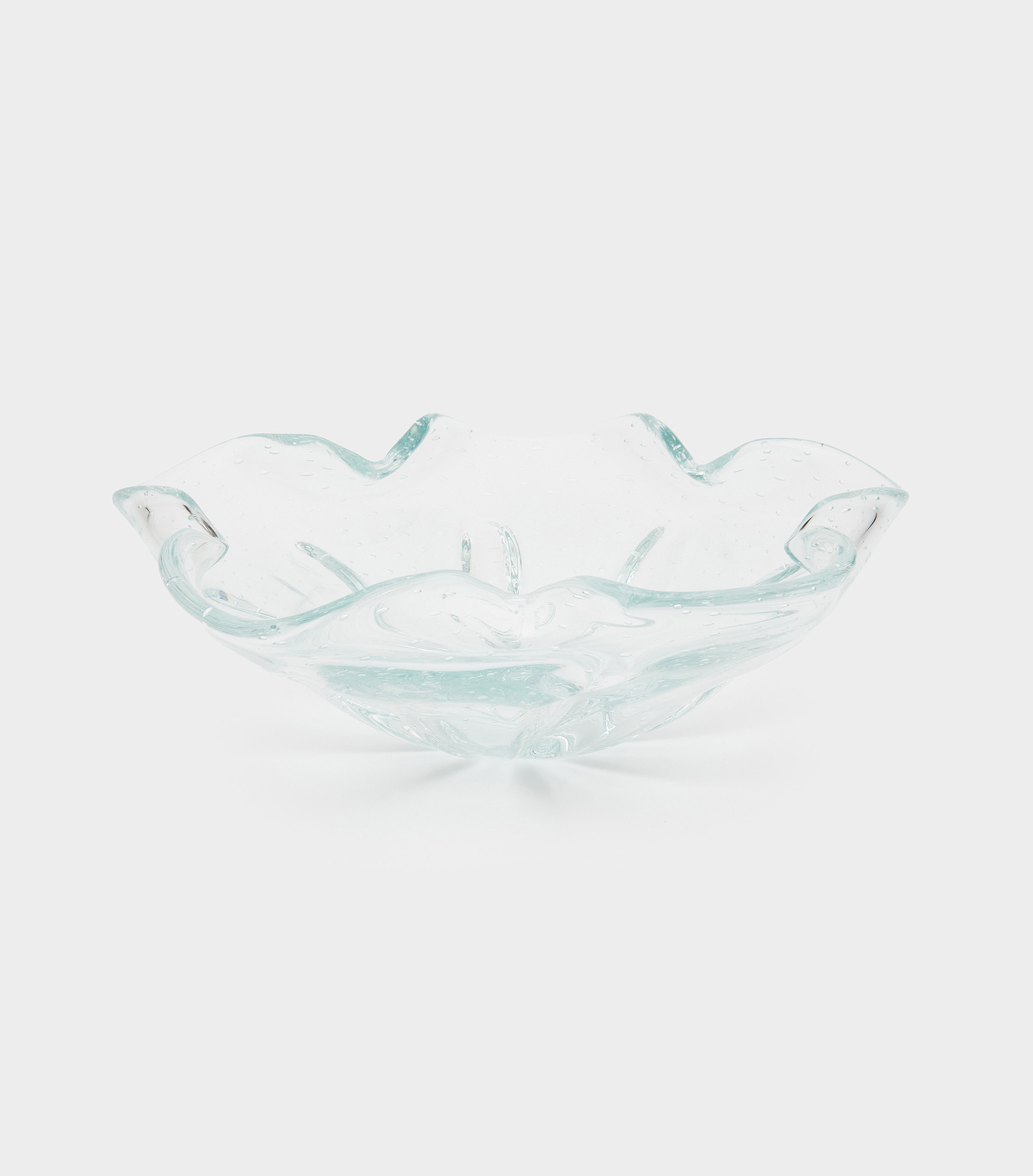 CENTRO DE MESA CRISTAL TRANSPARENTE FLOR