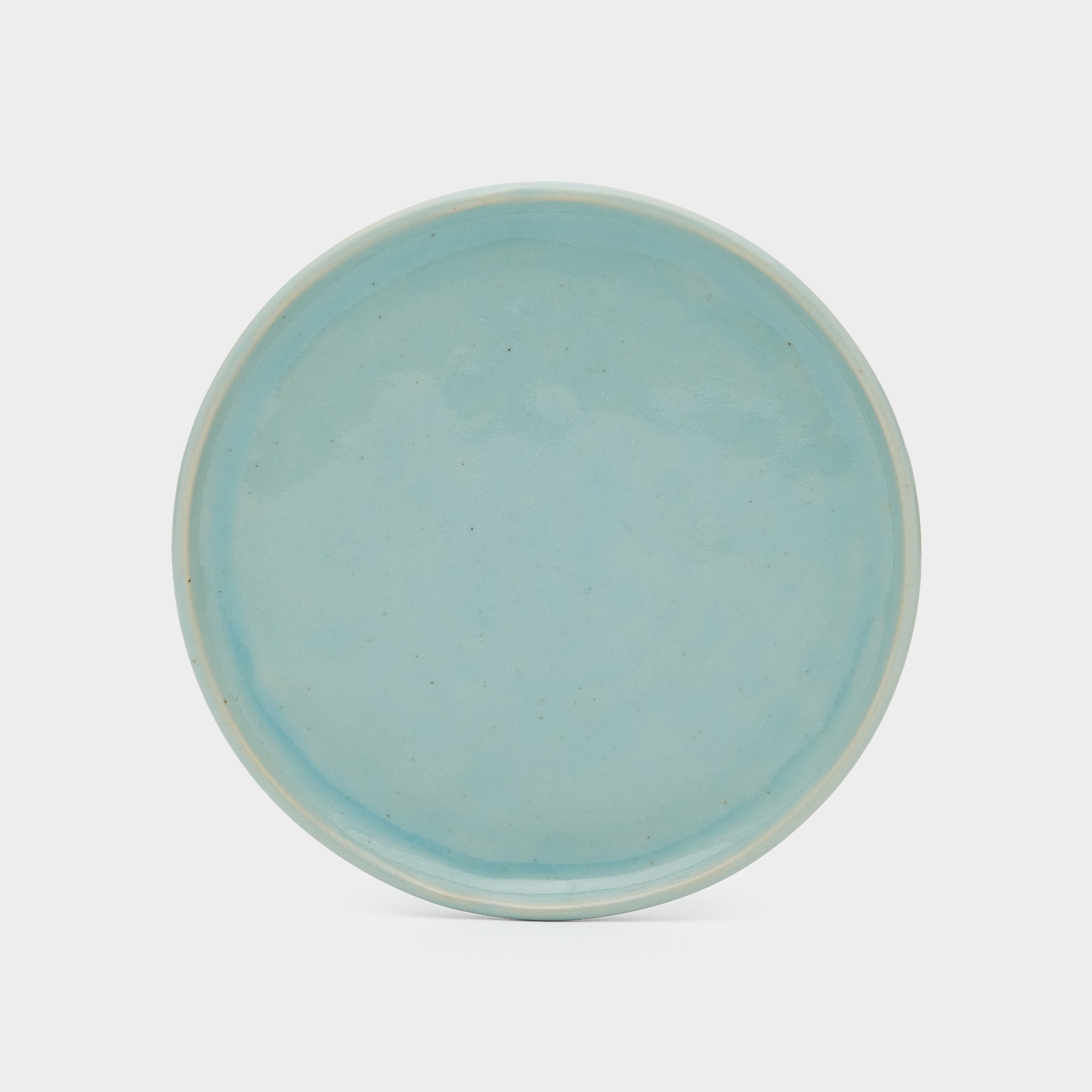 PRATO PÃO CERÂMICA TURQUESA ORGÂNICO
