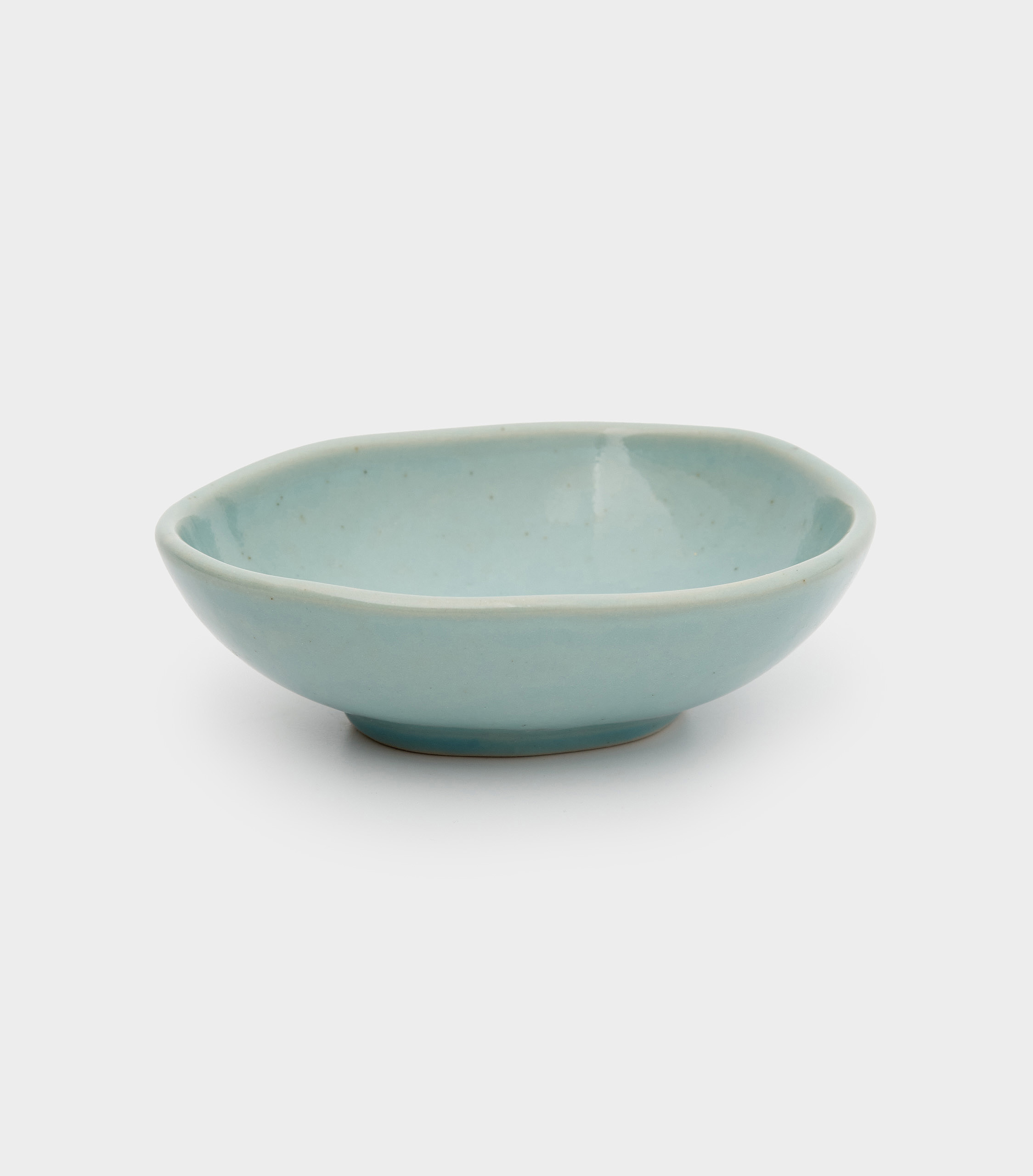 TIGELA OVAL CERÂMICA TURQUESA