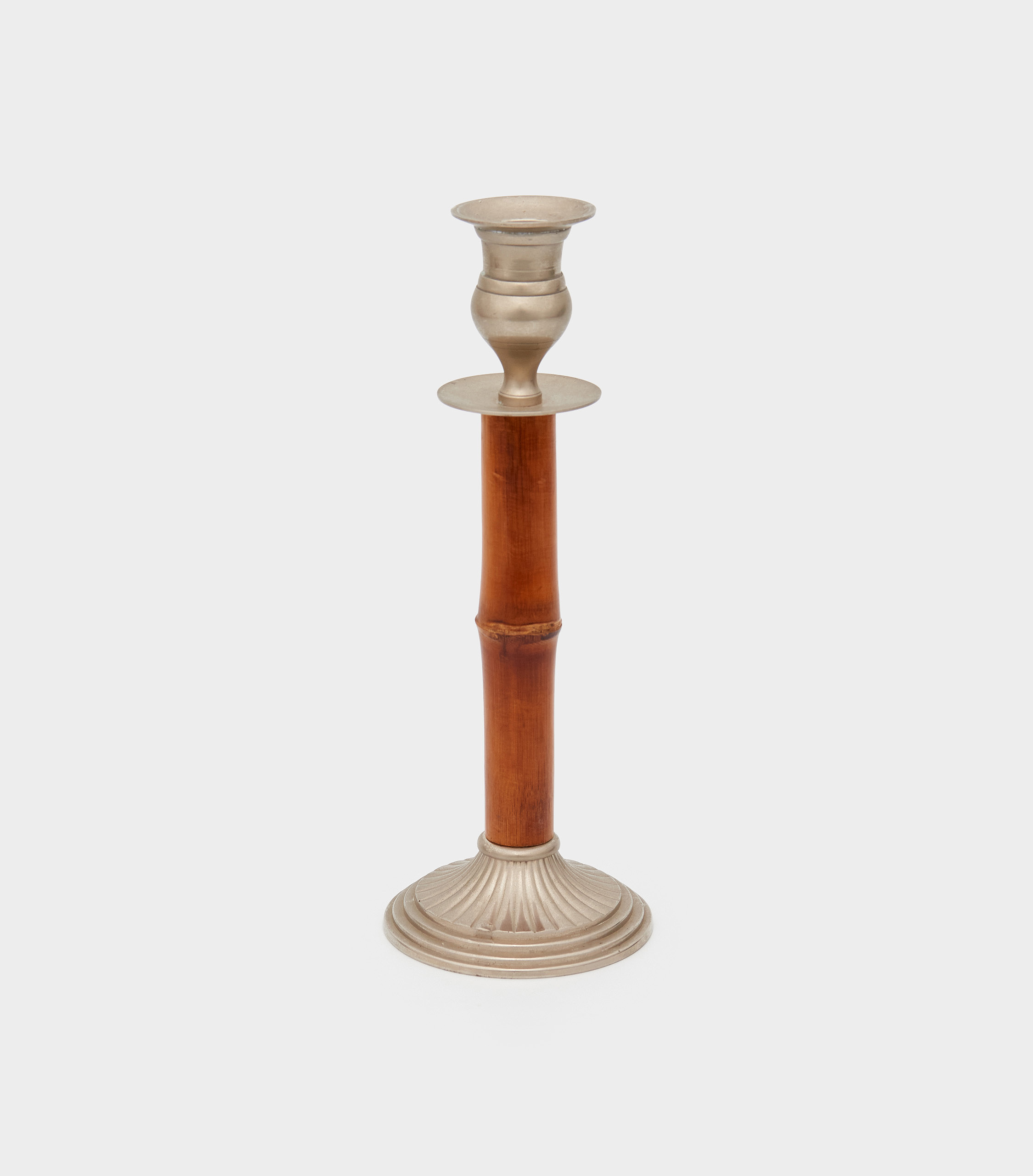 CASTIÇAL ESTANHO BAMBU MADEIRA